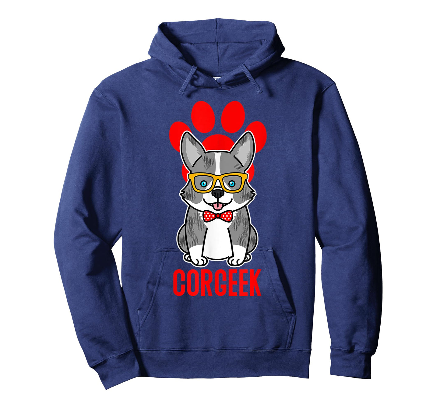 Funny Blue Merle Corgi Corgeek Graphic T-Shirt