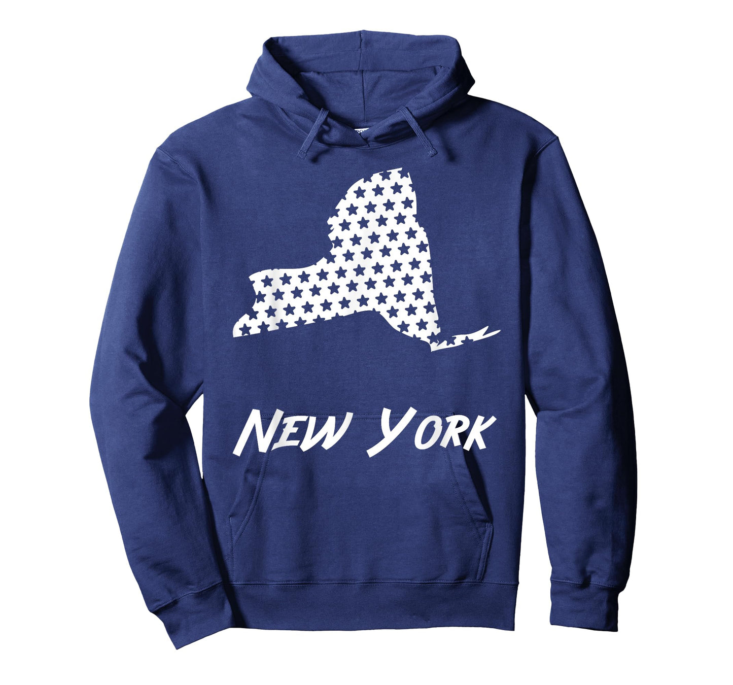 New York USA State Outline Stars Vintage Retro Design T-Shirt