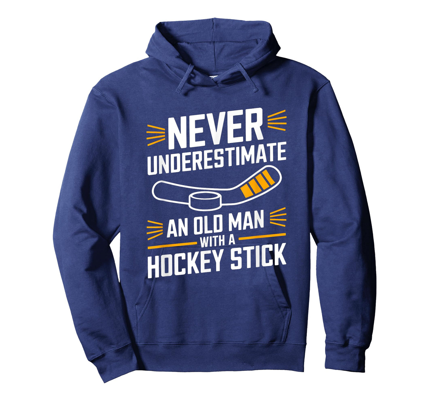 Never Underestimate An Old Man With A Stick Hockey T-Shirt