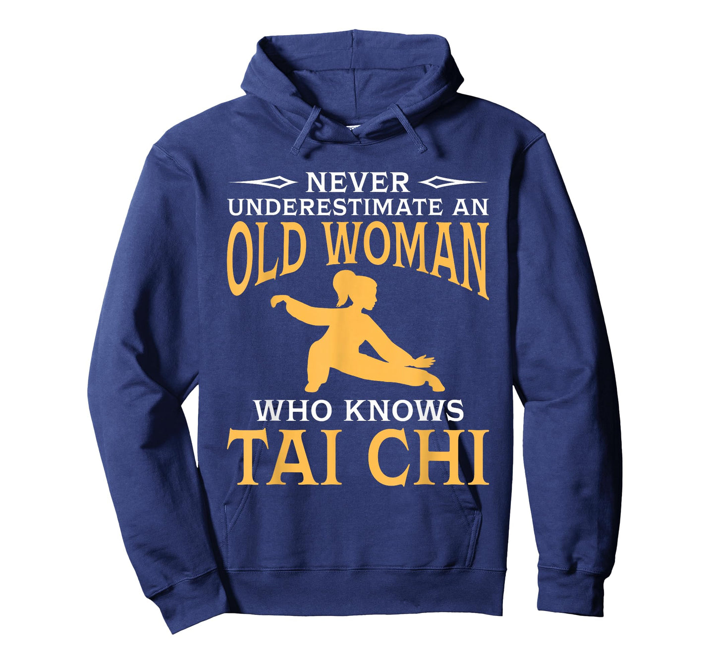 Never Underestimate an Old Woman Who Knows Tai Chi T-Shirt Small