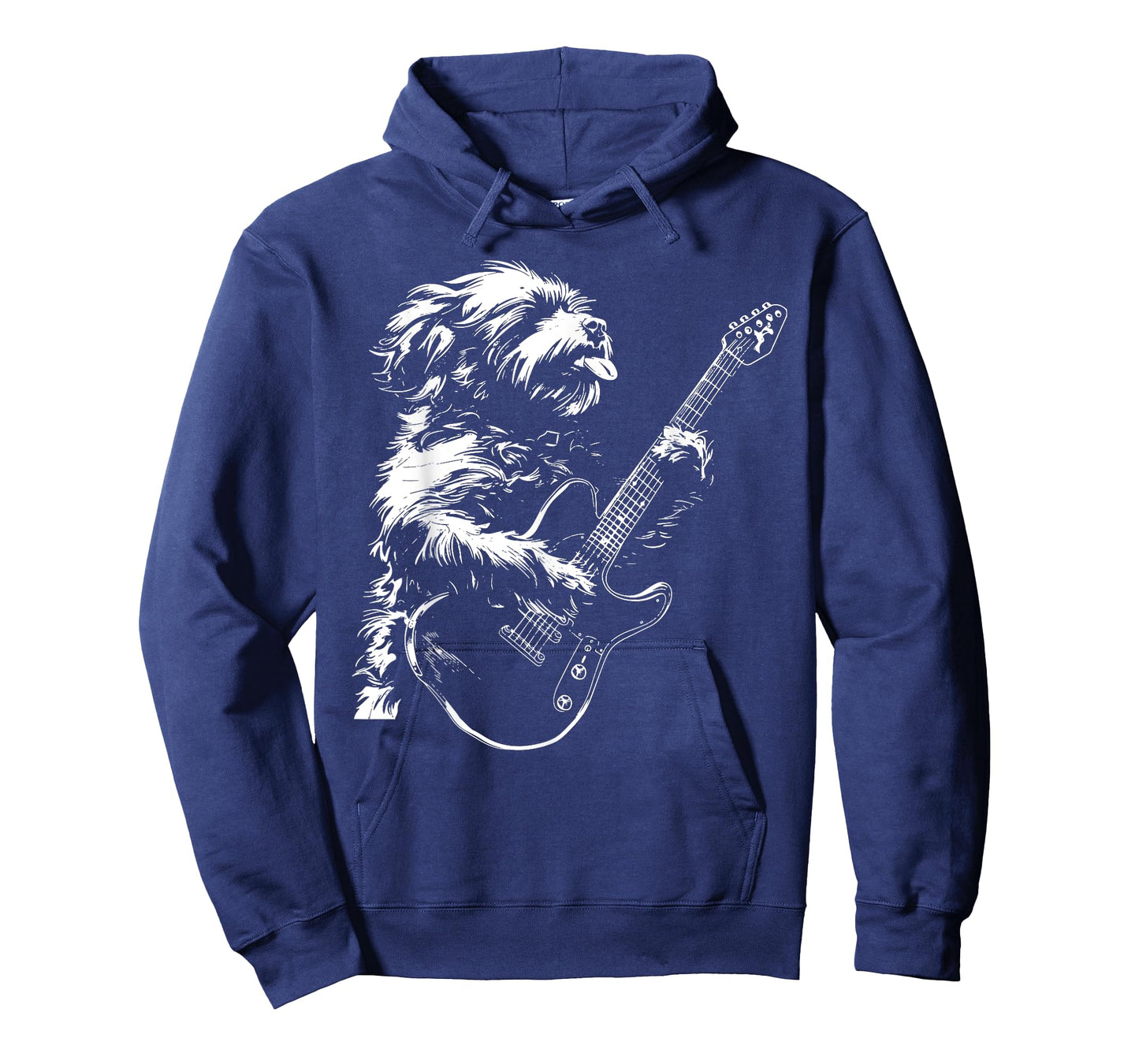 Dog Guitarist Guitar - Cavapoo Dad Mom Men Women T-Shirt
