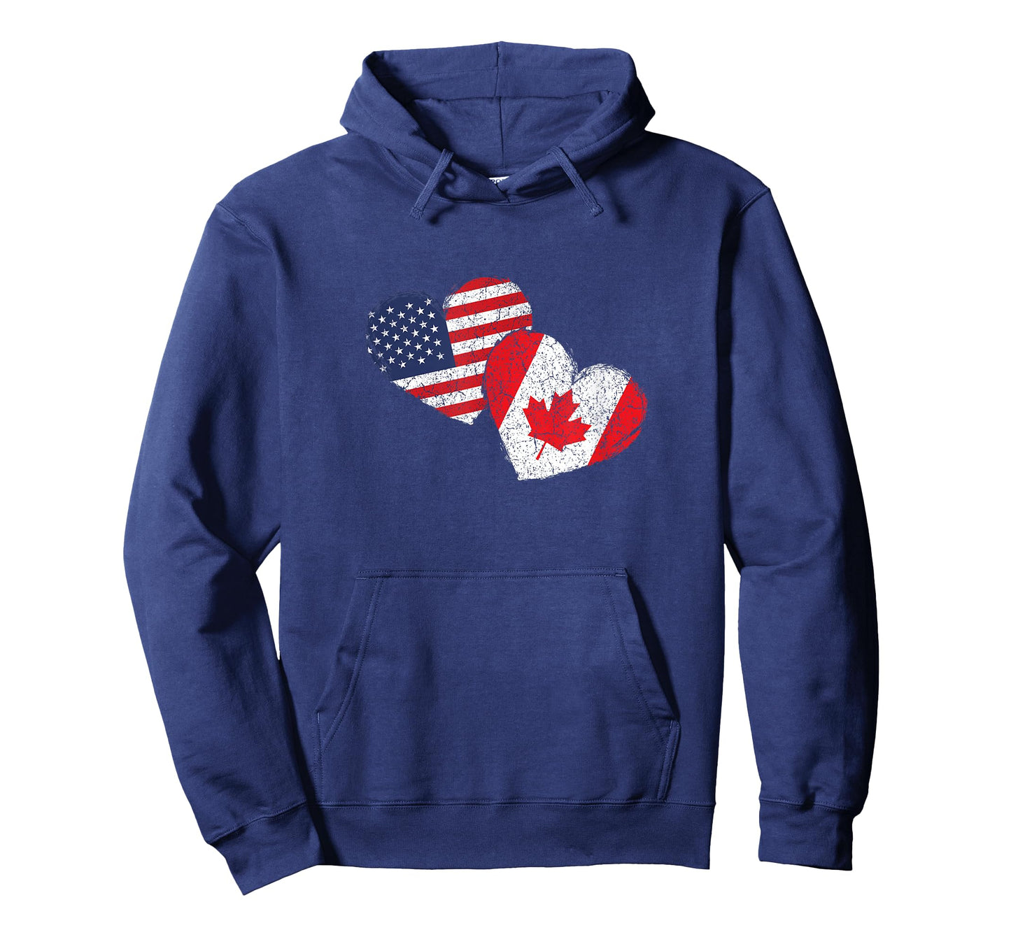 USA Canada Heart Country Flag American Canadian T-Shirt