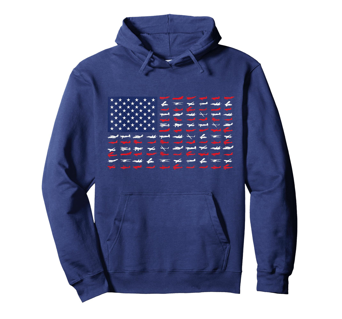 Airplane US Flag - Airline Pilot Aviation Aircraft Lover T-Shirt