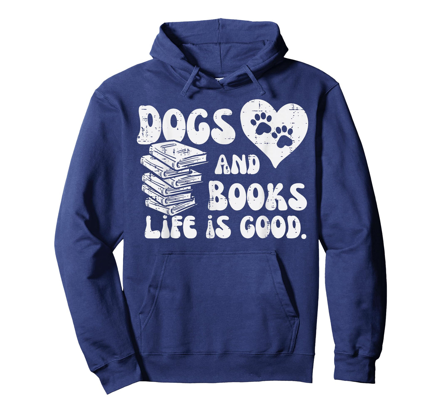 Dogs Books Life Good Cute Reading Bookworm Men Women T-Shirt