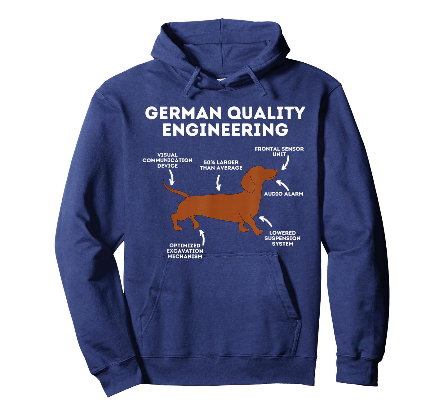 Quality German Engineering - Dachshund Lover Wiener Dog T-Shirt Small