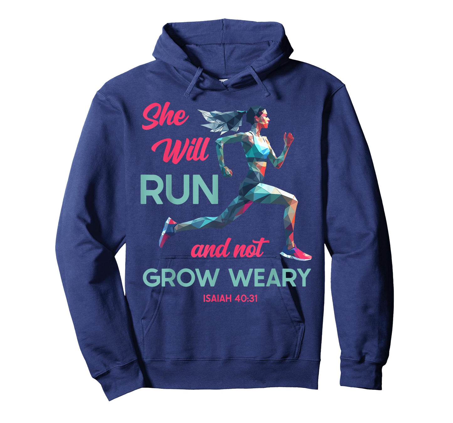 Christian Girl Runner Cross Country Trail Running Run Bible T-Shirt