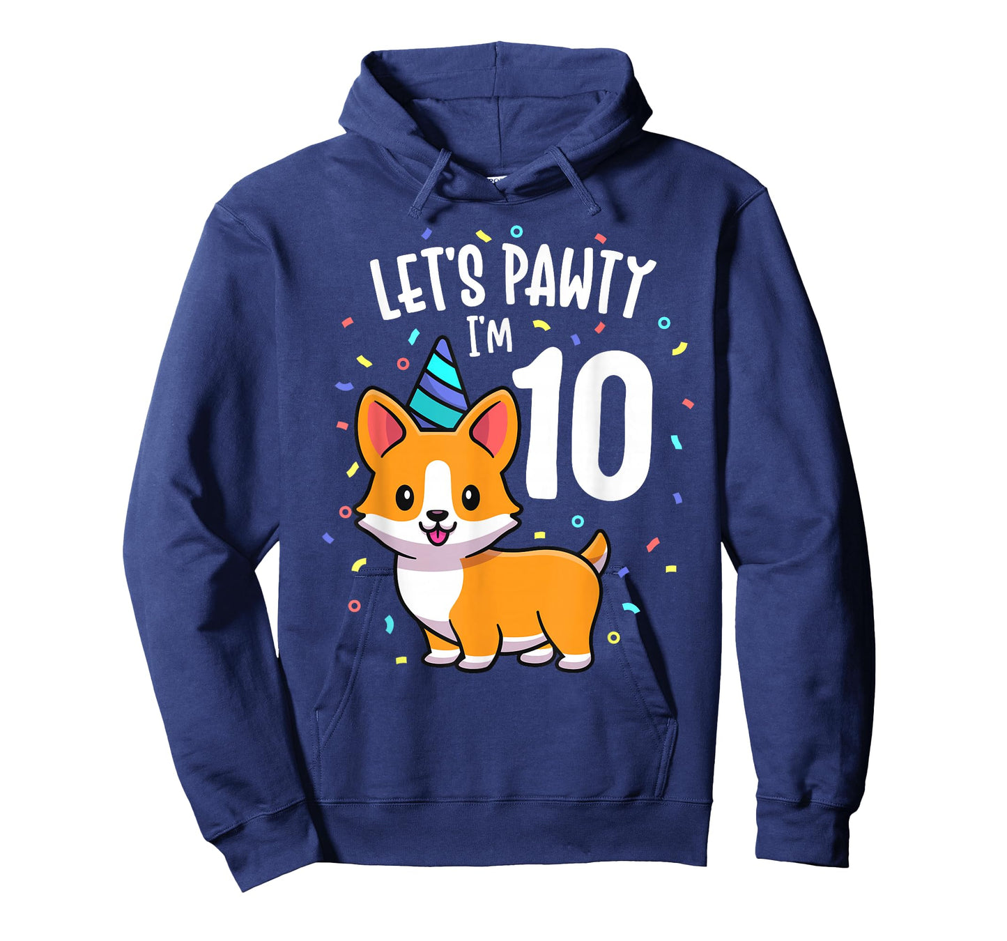 10 Years Old Corgi Dog Lover 10th Birthday Party Outfit Kid T-Shirt