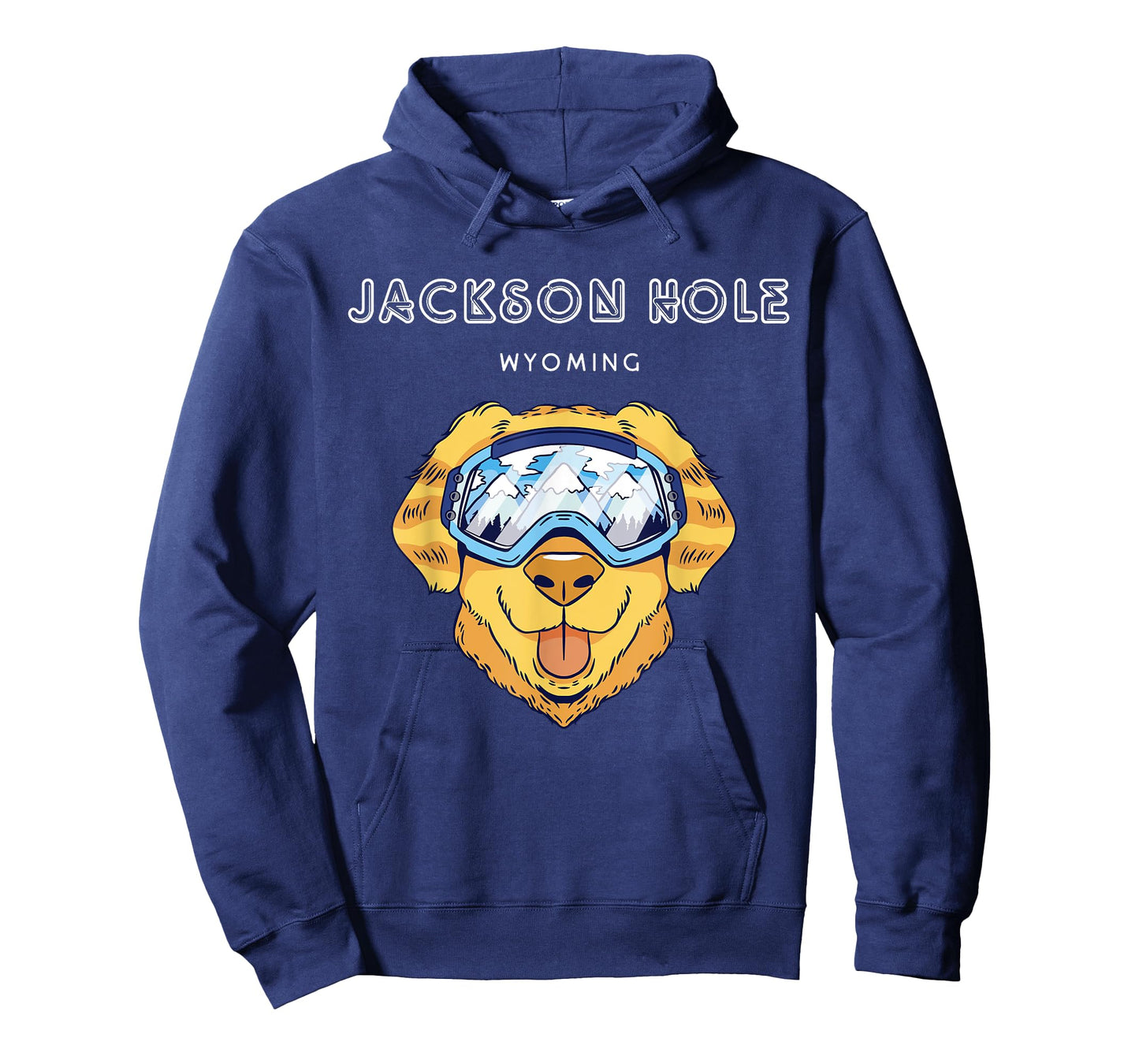 Jackson Hole Wyoming - Funny Dog Ski Googles T-Shirt