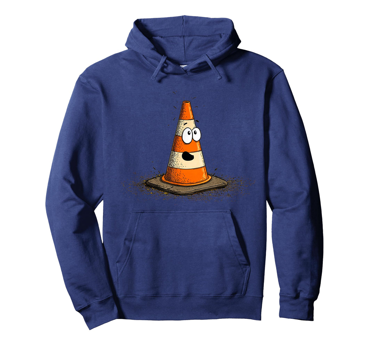Nice Smiling Traffic Cone Emblem T-Shirt
