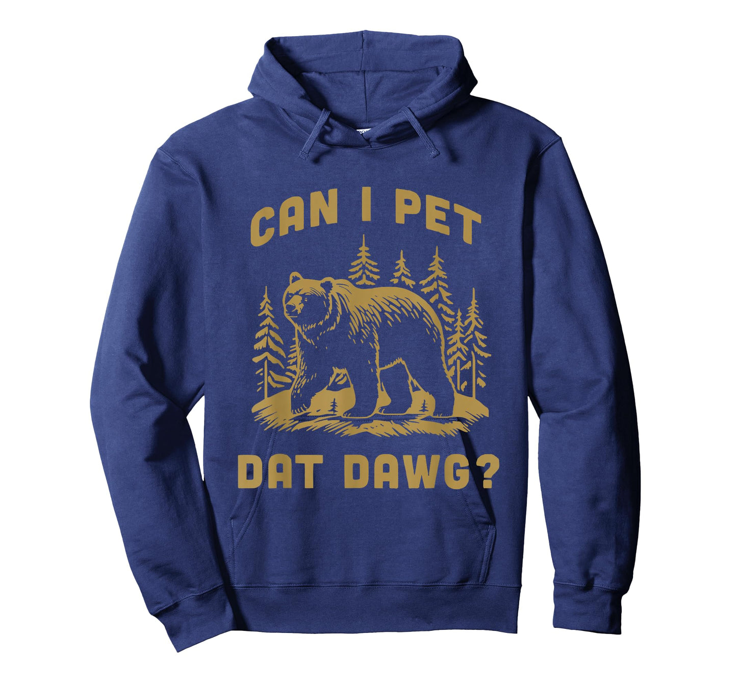 Can I Pet Dat Dawg Hiker Animal Lover Funny Bear Meme T-Shirt