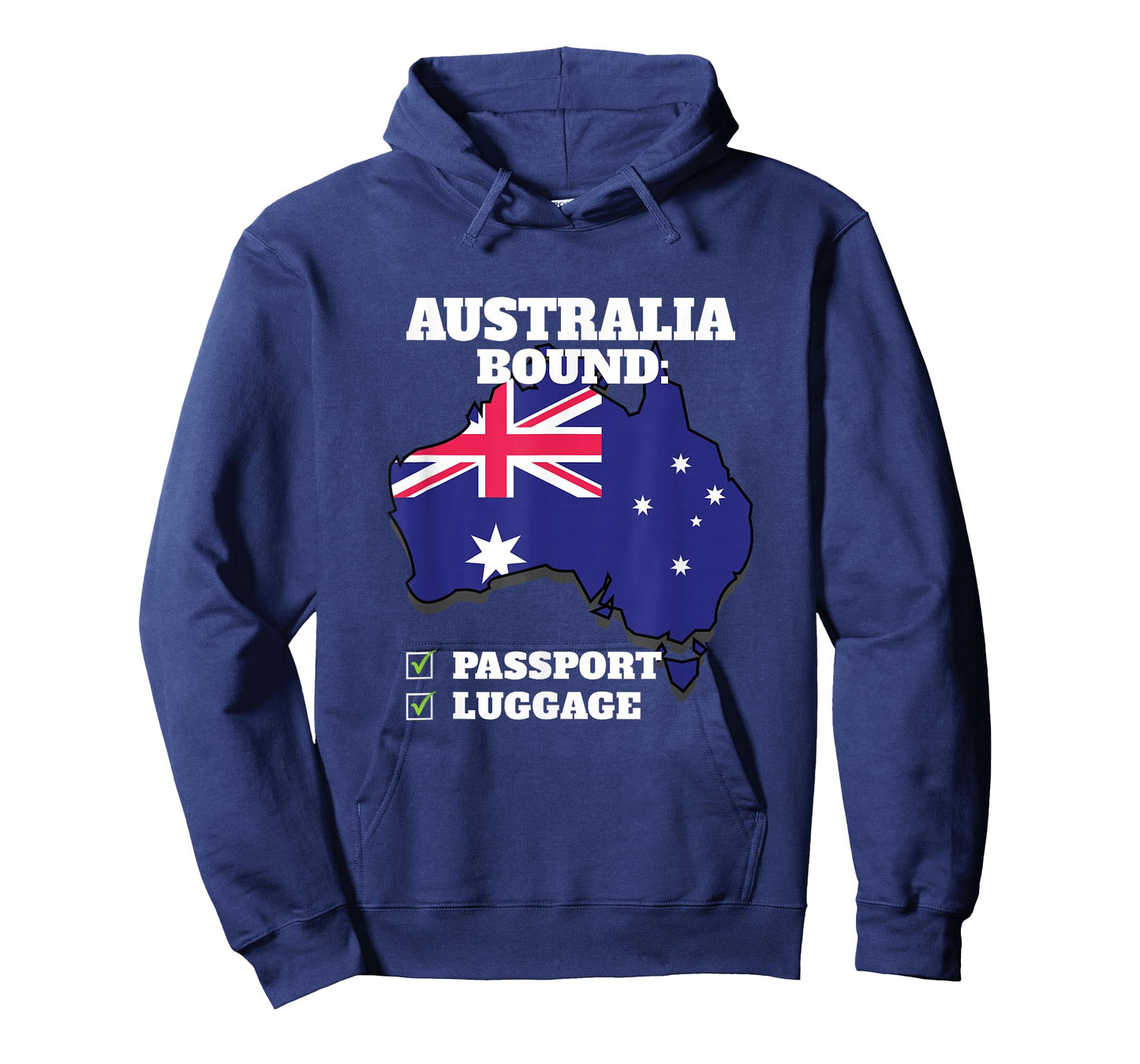 Australia Bound Country Travel Australian Flag Vacation T-Shirt