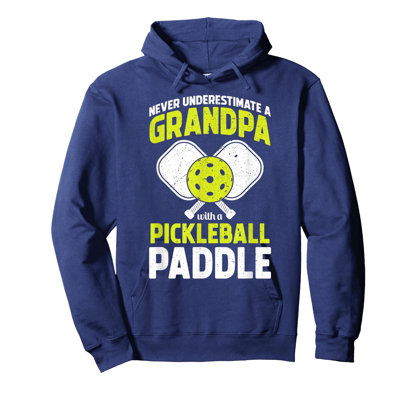 Never Underestimate Pickleball Grandpa Funny T-Shirt