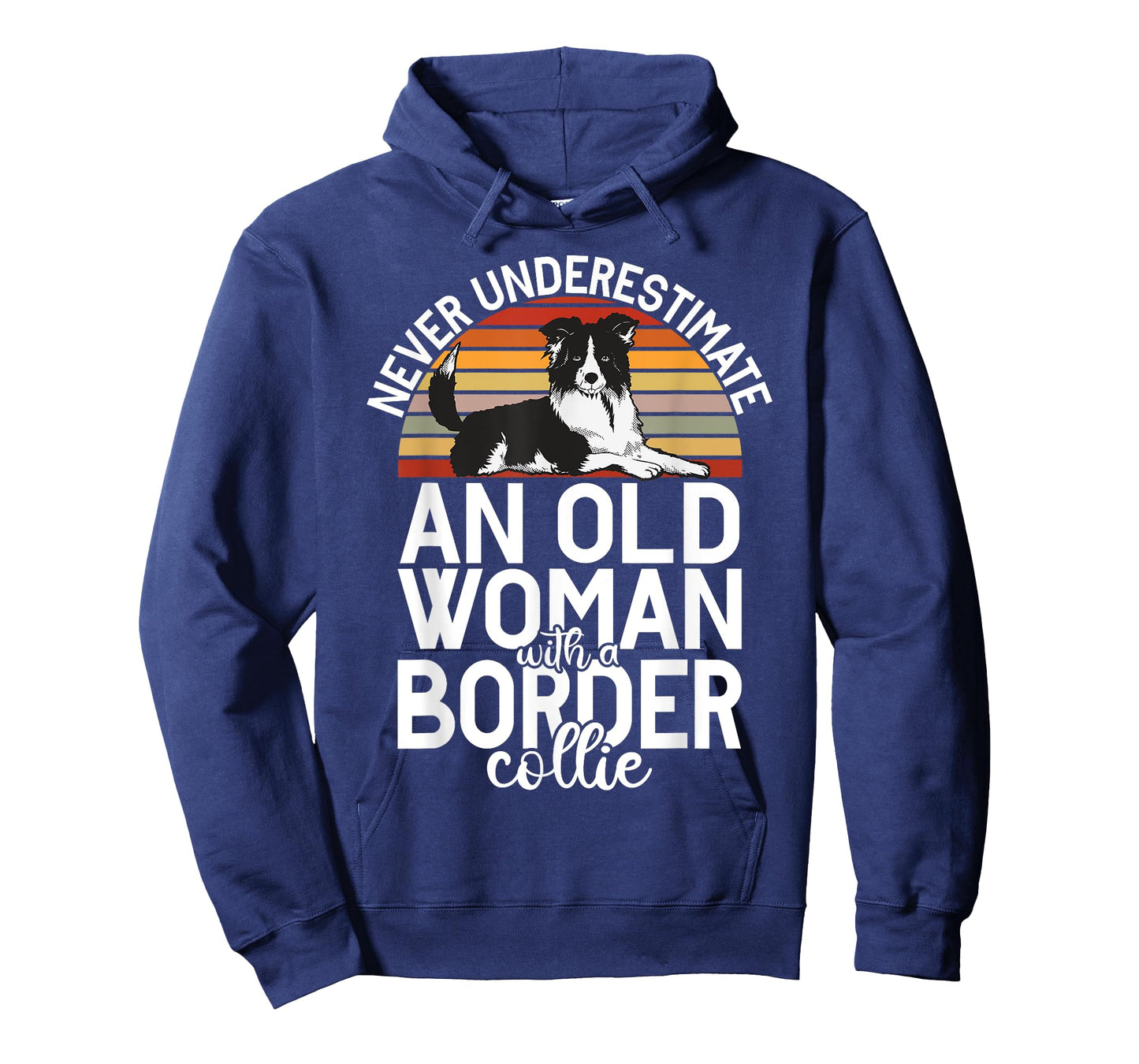 Never underestimate an old Woman with a Border Collie T-Shirt