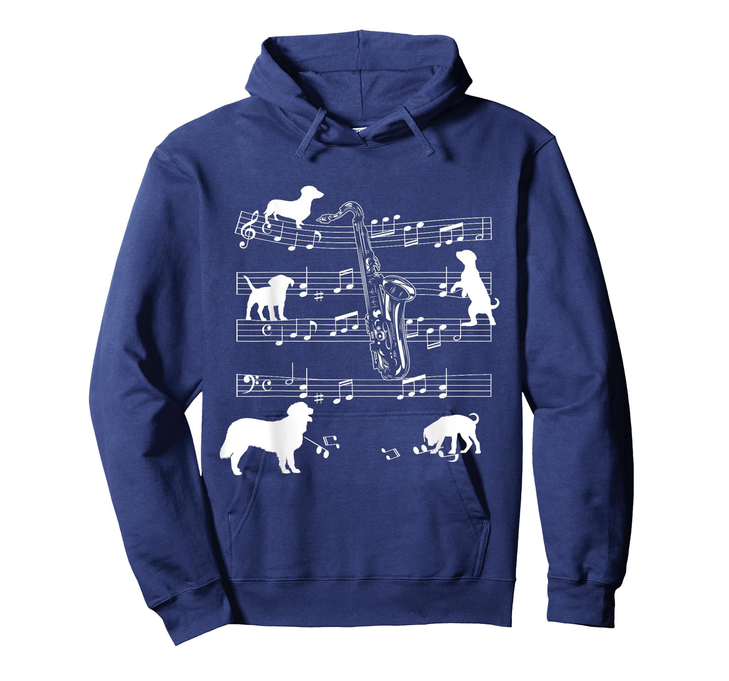 Saxophone Player Dog for Saxophonist Dogs and Saxophone Men Women Girls Kids T-Shirt