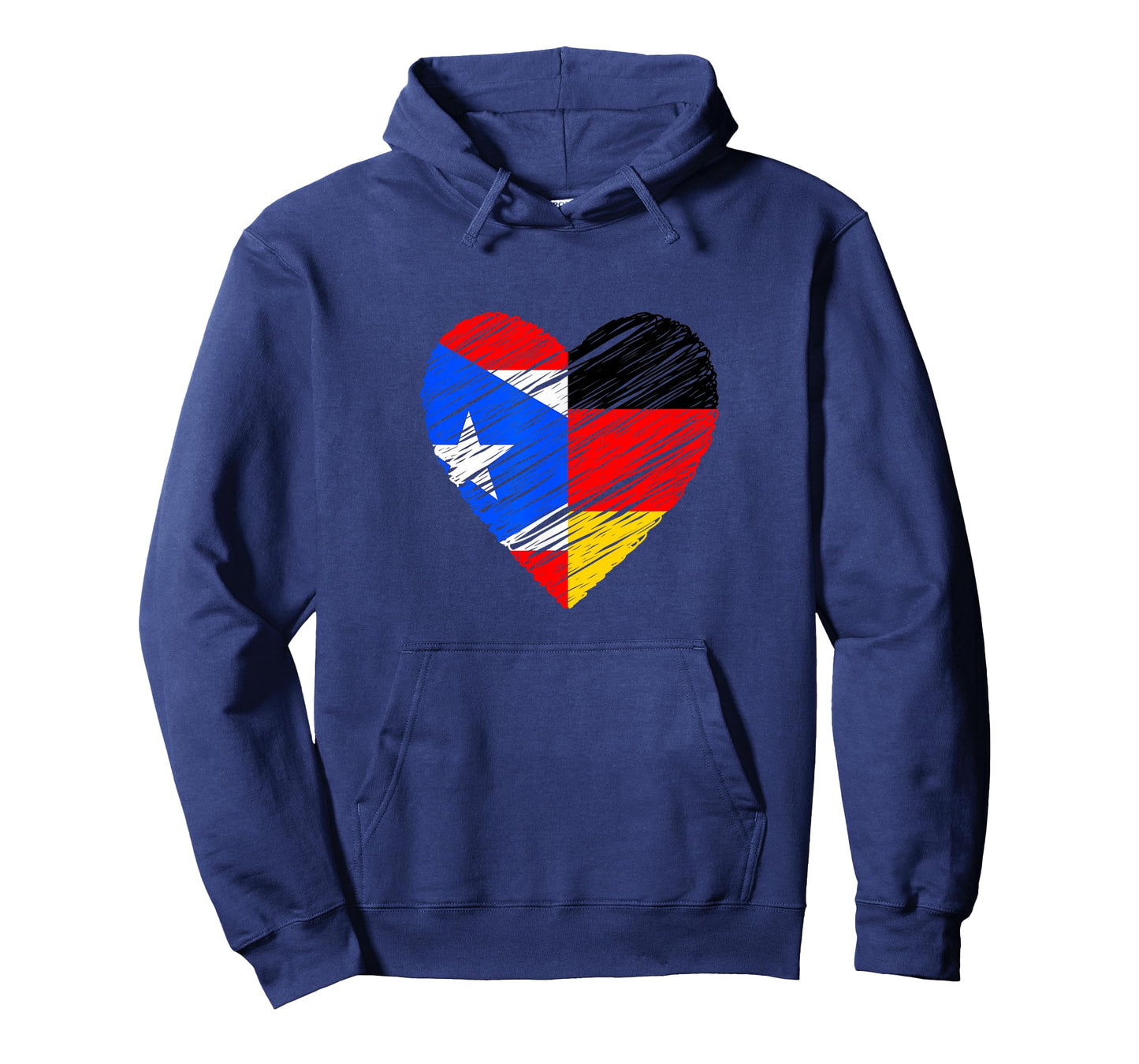 Puerto Rico Germany Vintage Heart German Flag Puerto Rican T-Shirt