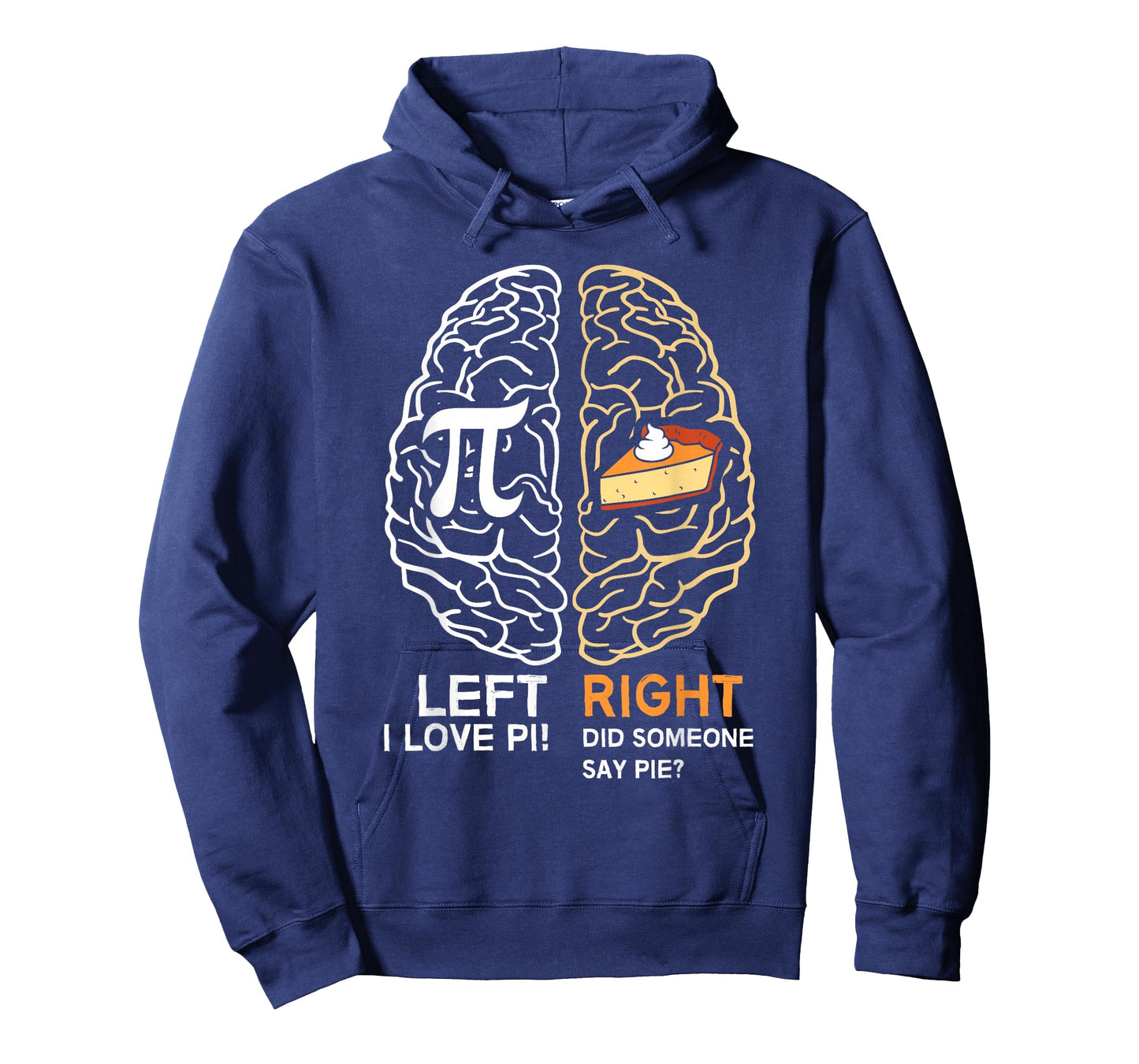 Funny Pi Day Left Vs Right Brain Pie Shirt Math Geek Gift T-Shirt