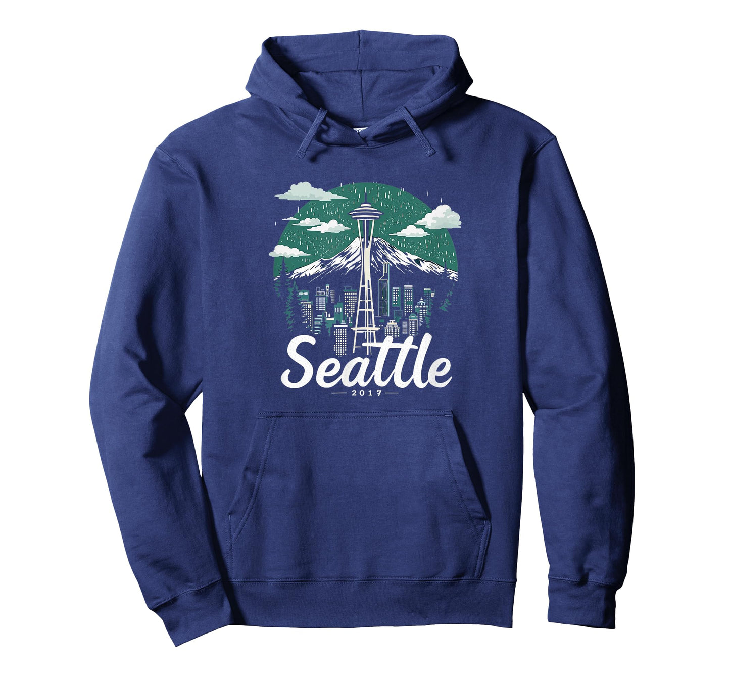 Seattle Skyline Vintage Seattle Washington Cityscape T-Shirt