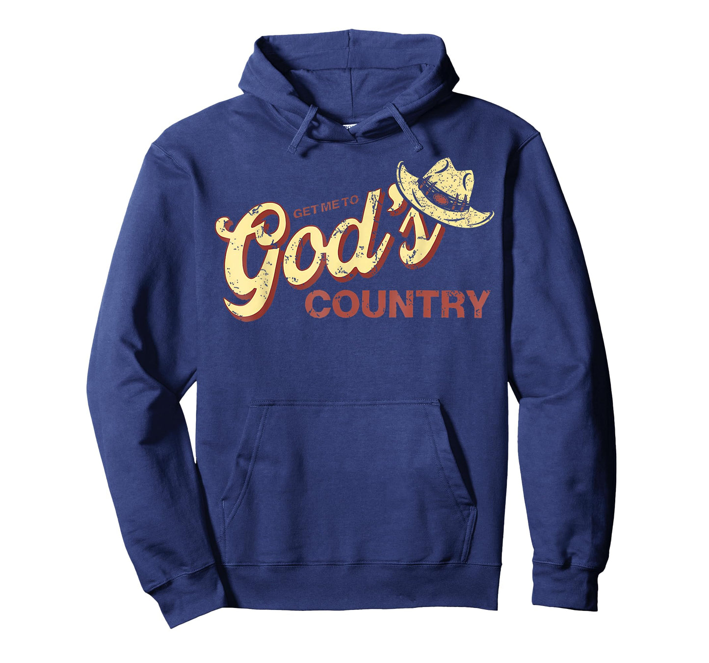 Vintage Get Me To God’s Country Funny Country Hat Funny Meme T-Shirt