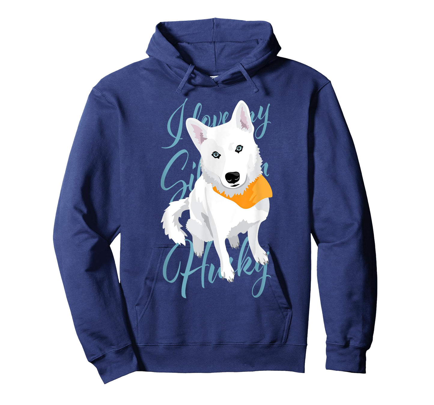 Claras White Husky Tees Unisex Adults Siberian Husky Dog T-Shirt, Black, Short Sleeve, Small