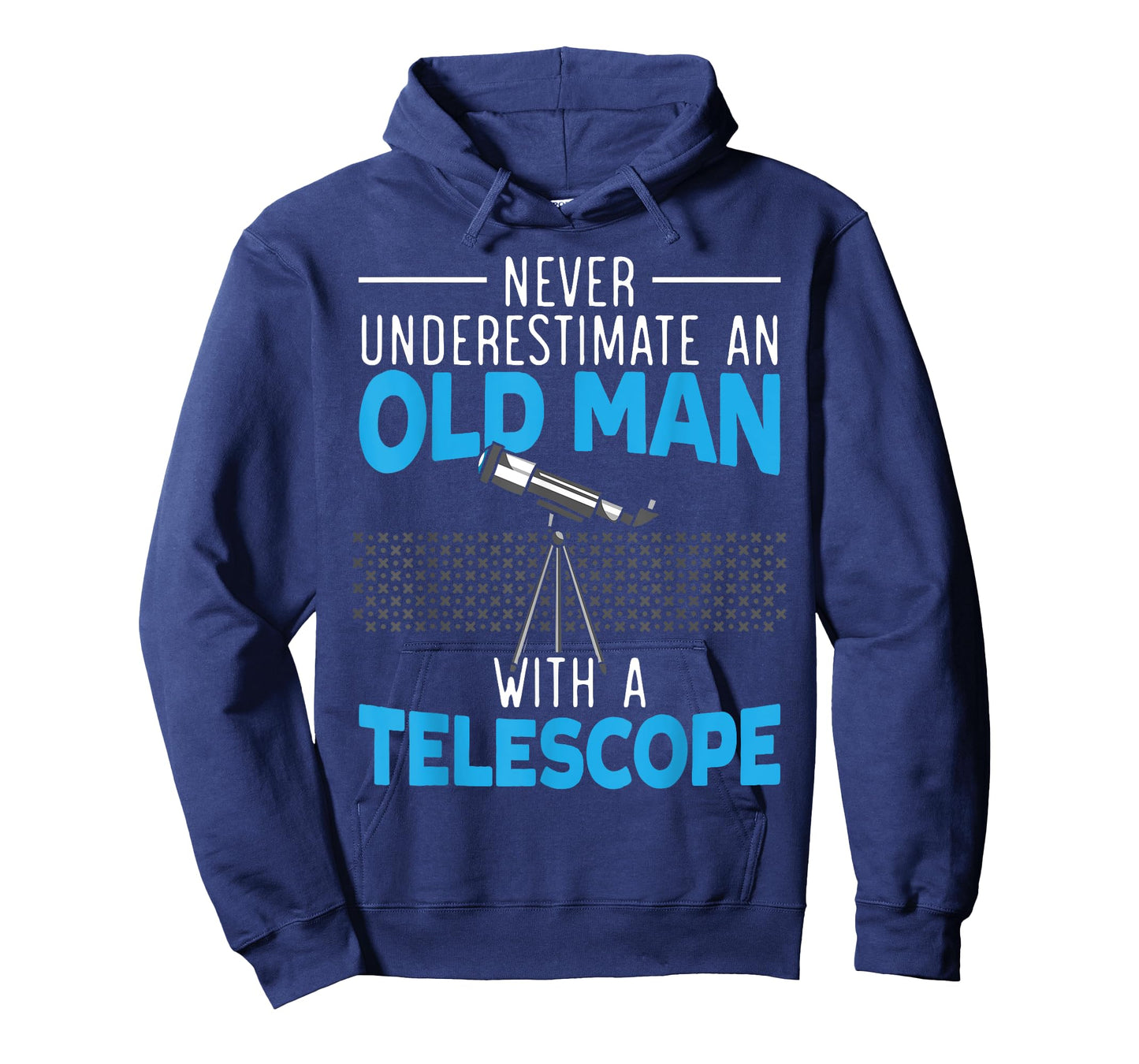 Never Underestimate An Old Man With A Telescope Astronomy T-Shirt
