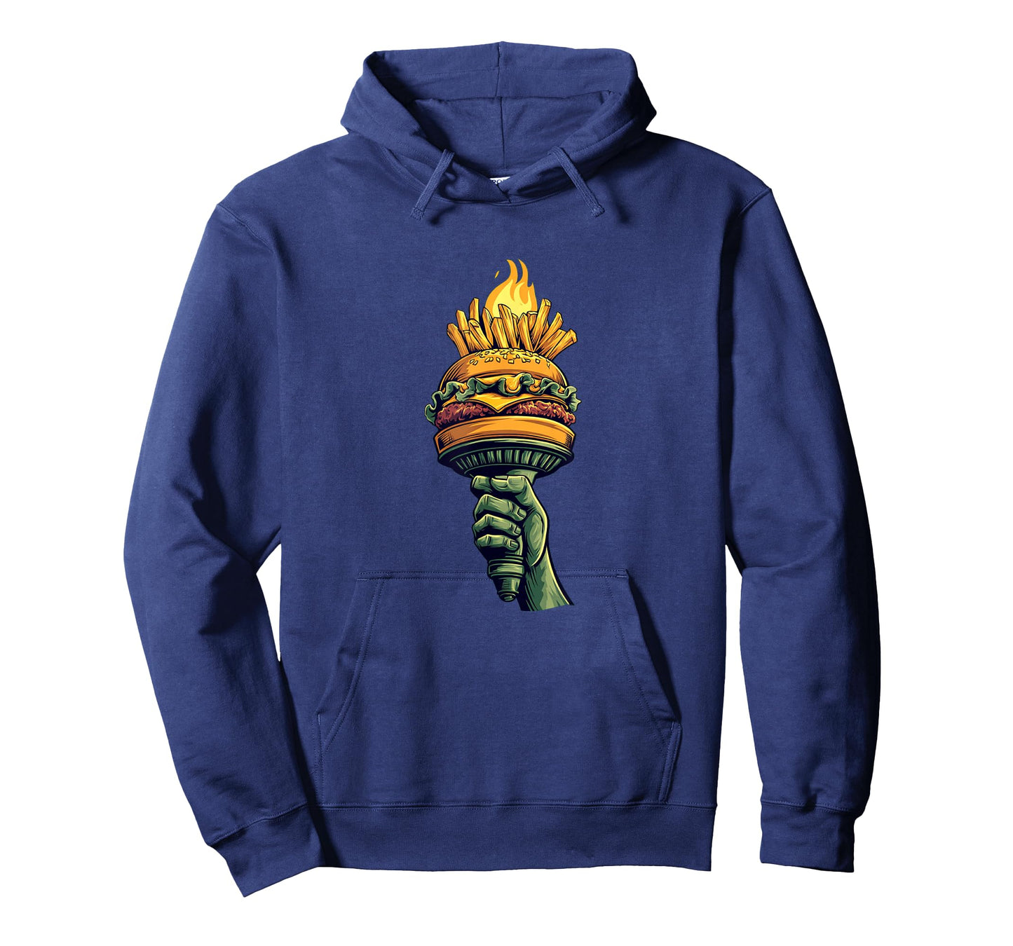 Burger and Fries Trophy in Flames for Boys and Girls T-Shirt