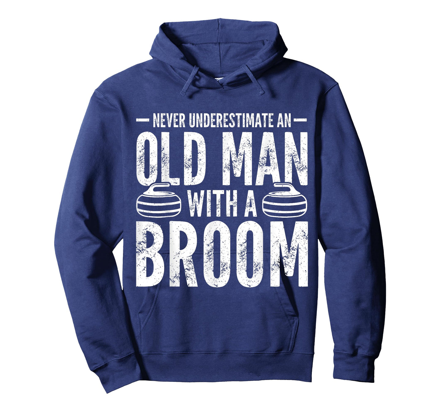 Never Underestimate An Old Man With A Broom T-Shirt