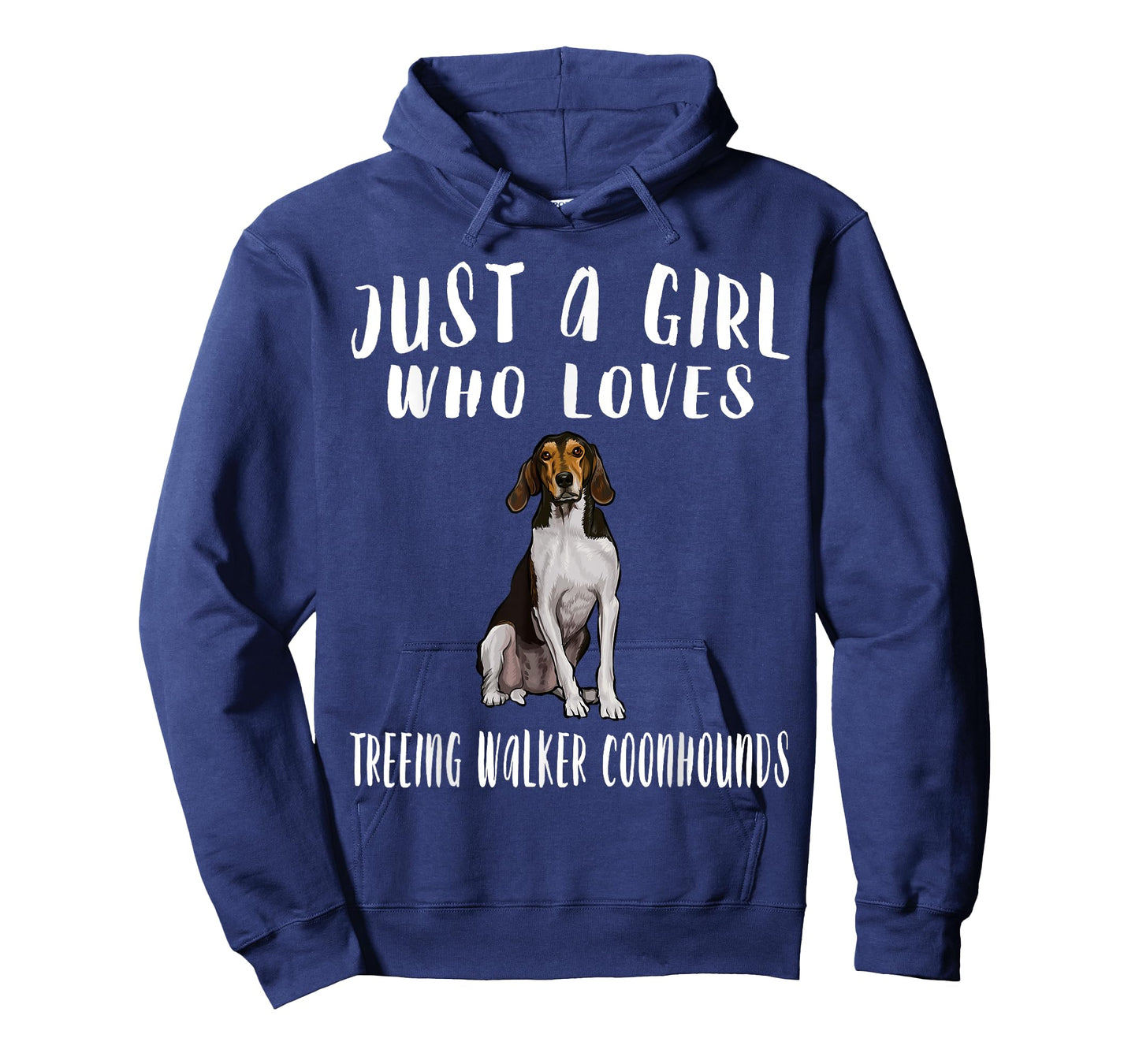 Im Just A Girl Who Loves Treeing Walker Coonhounds Dog Lover T-Shirt