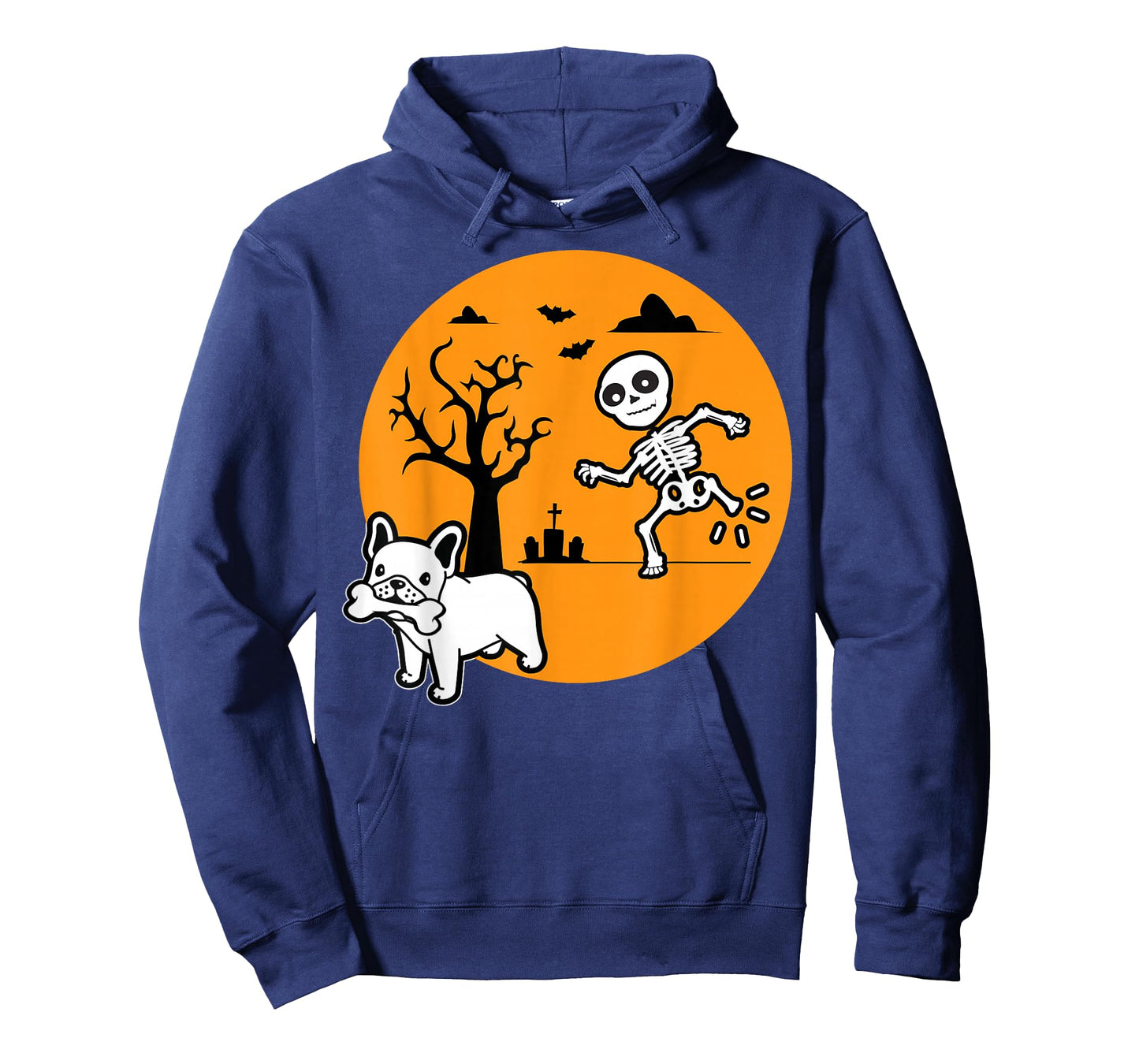 French Bulldog Dog Skeleton Bone Halloween Costume Dog Owne T-Shirt for Men Women Kids