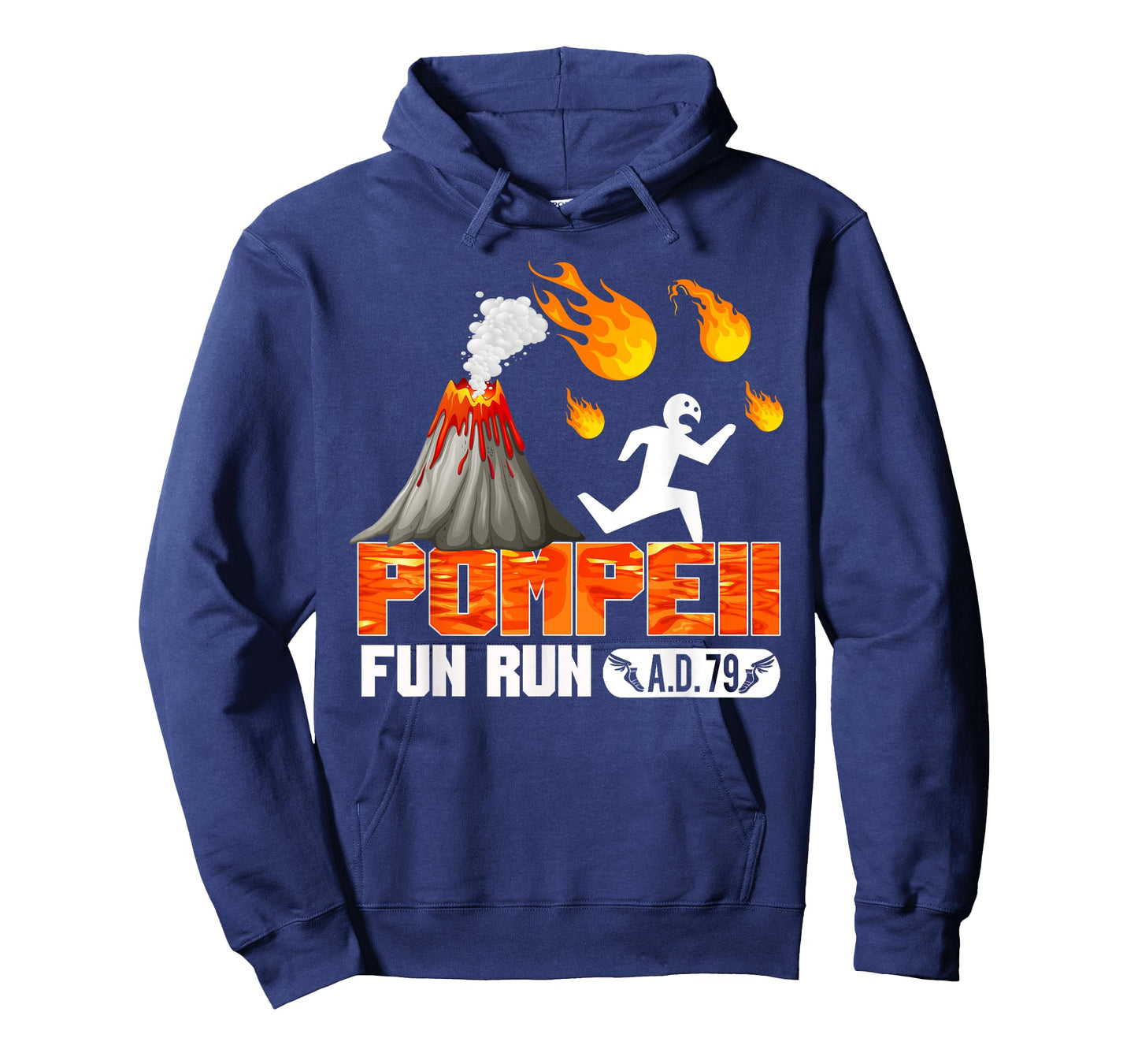 Pompeii Fun Run 79 AD - Funny Volcano Running T Shirt T-Shirt