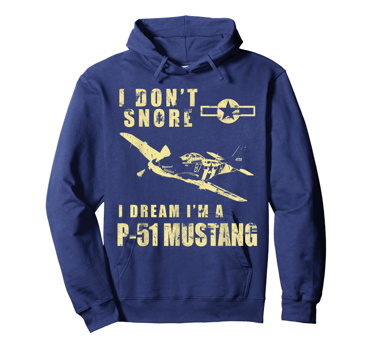 I Don't Snore, I Dream I'm a P-51 Mustang Funny WW2 Airplane T-Shirt