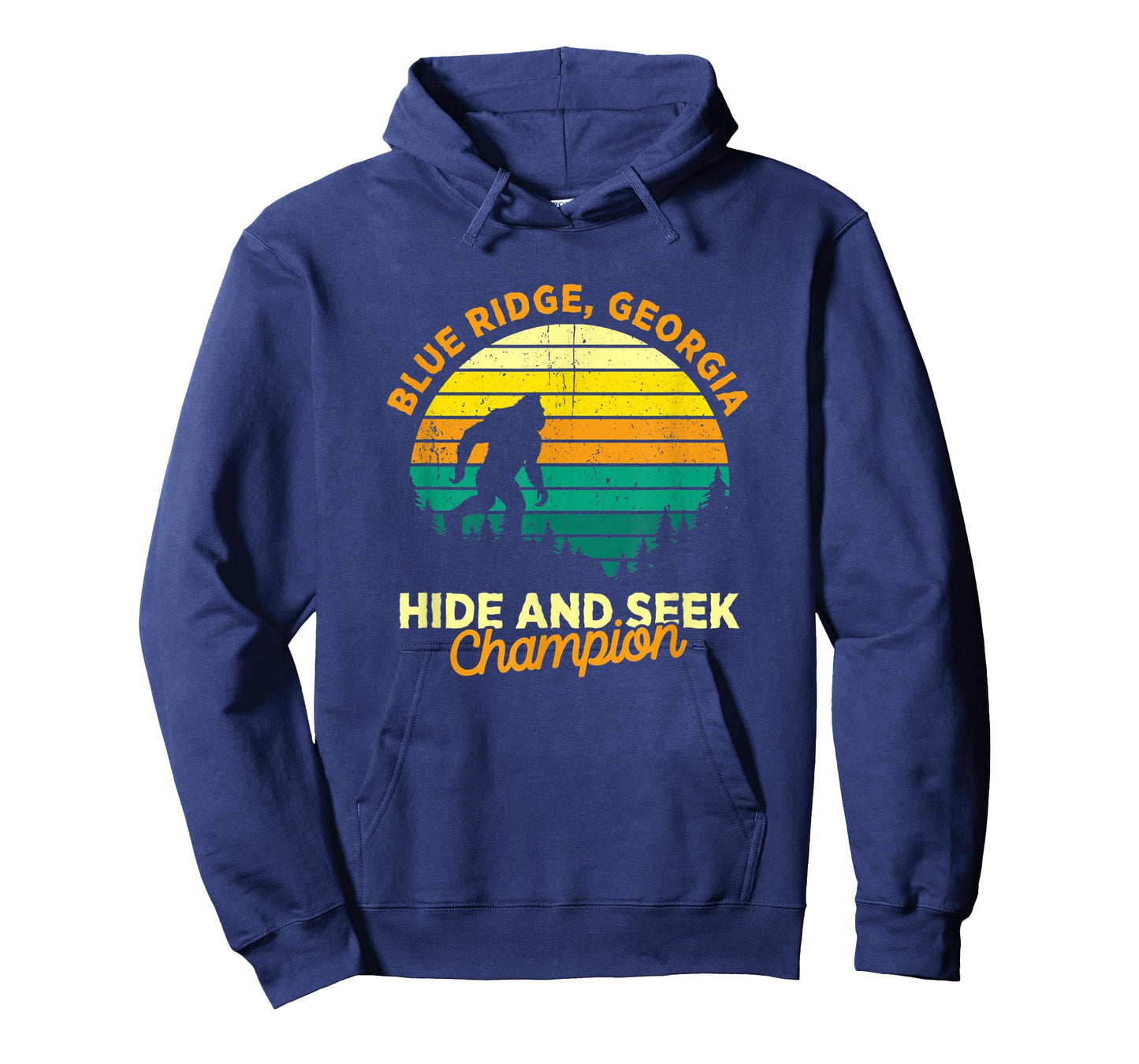 Retro Blue Ridge, Georgia Big foot Souvenir T-Shirt