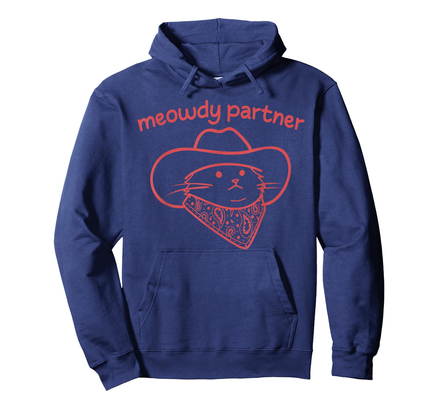 Meowdy Partner Cat Cowboy Hat Country Western Design T-Shirt