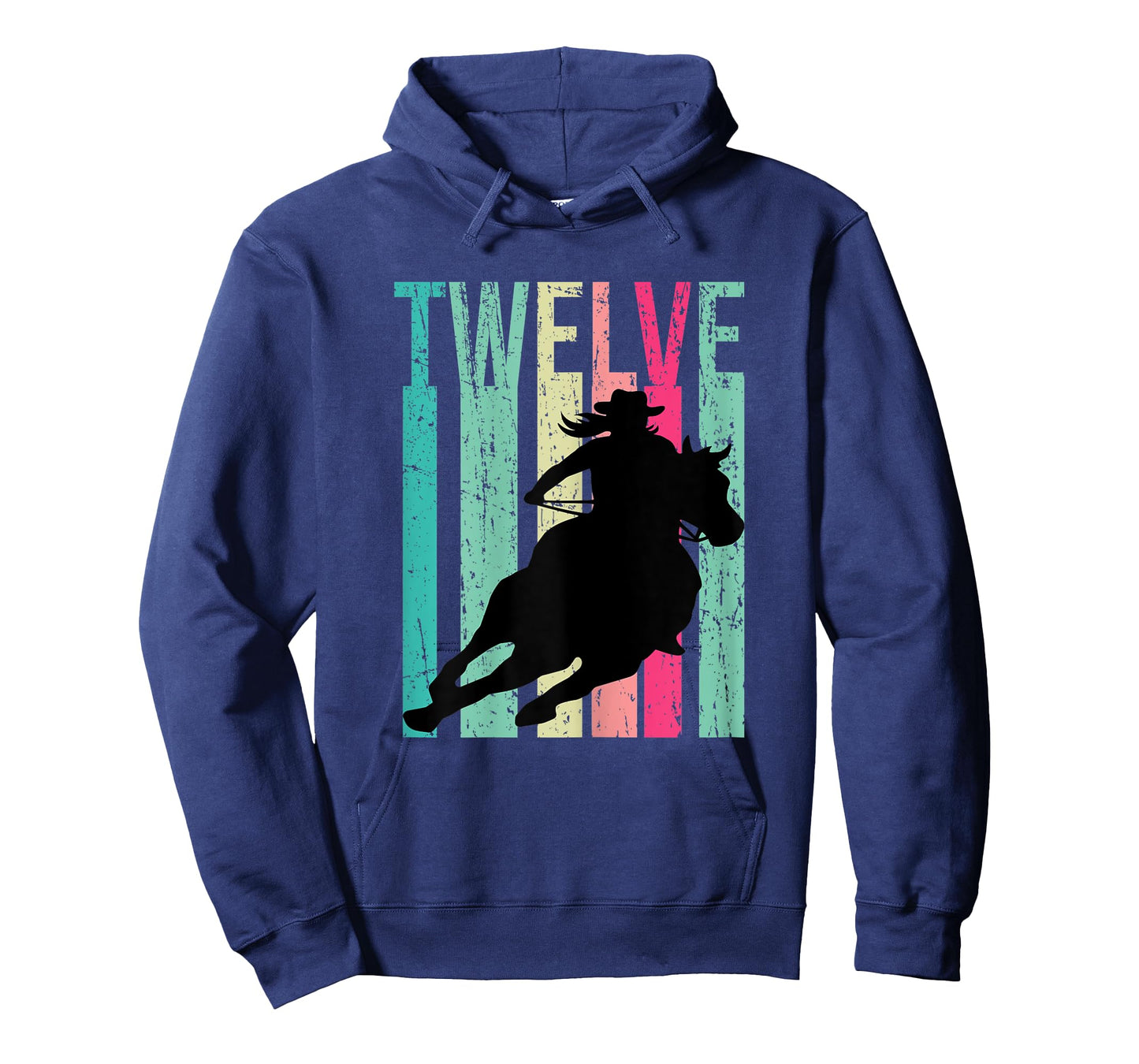 Retro Rodeo 12th Birthday Horse Lover Cowgirl Country 12 T-Shirt