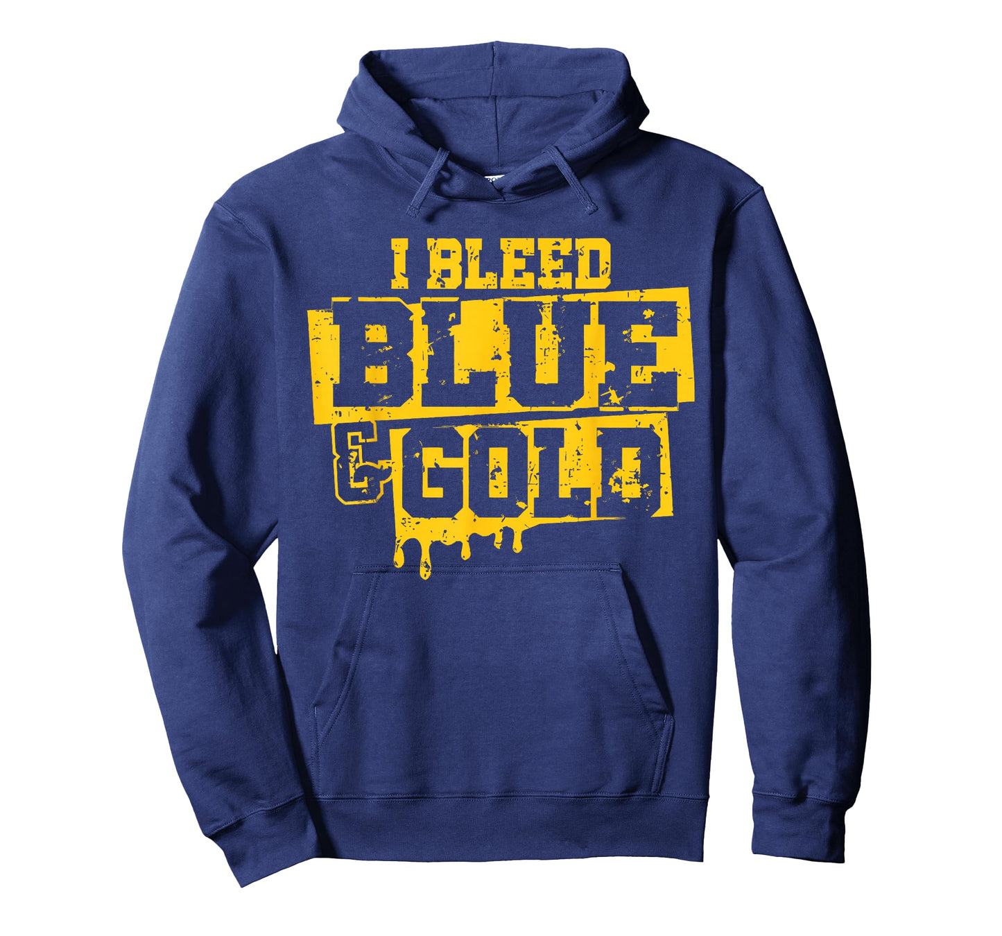 Blue and Gold Spirit Wear for High School Football Game Day T-Shirt