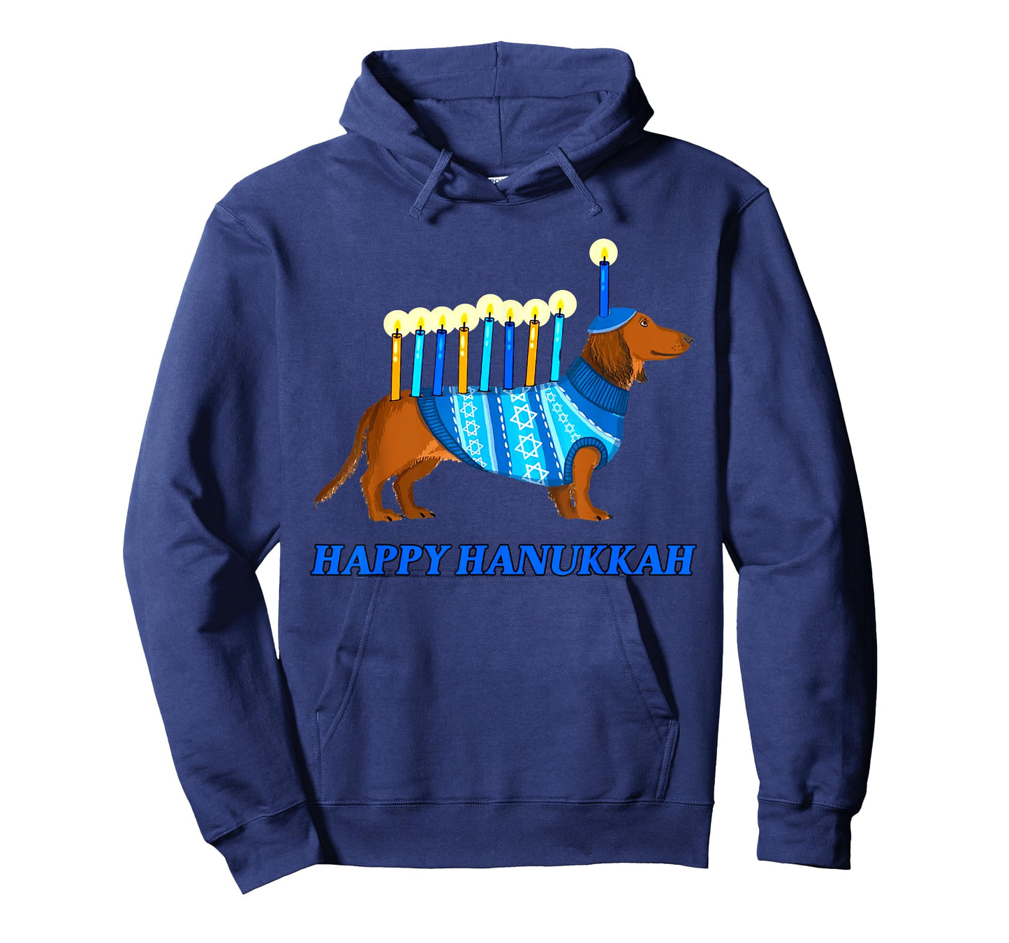 Weiner Dog Menorah Happy Hanukkah Weiner Dog Menorah T-Shirt