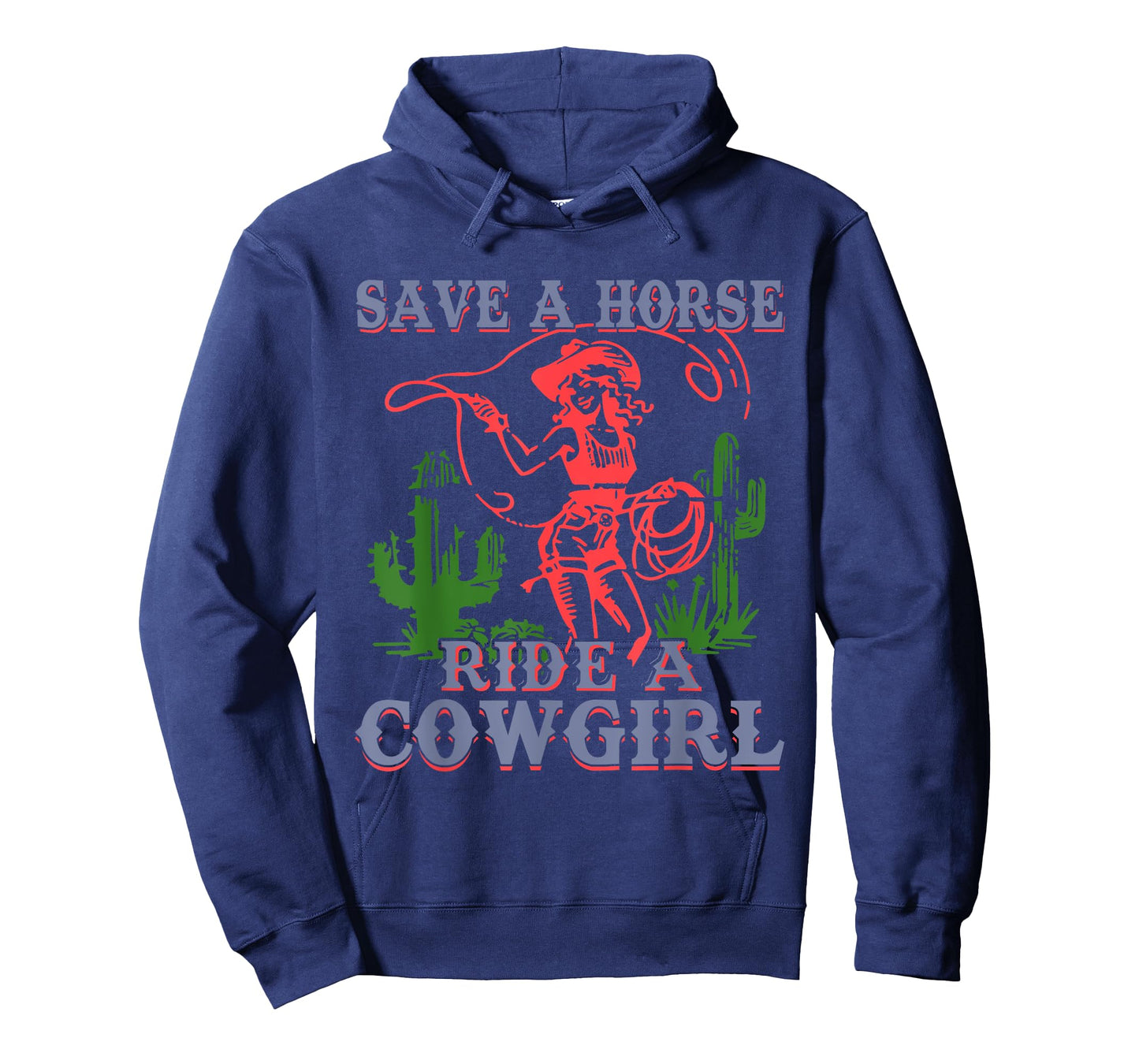 Save A Horse Ride A Cowgirl Funny Sayings Girls Desert Retro T-Shirt