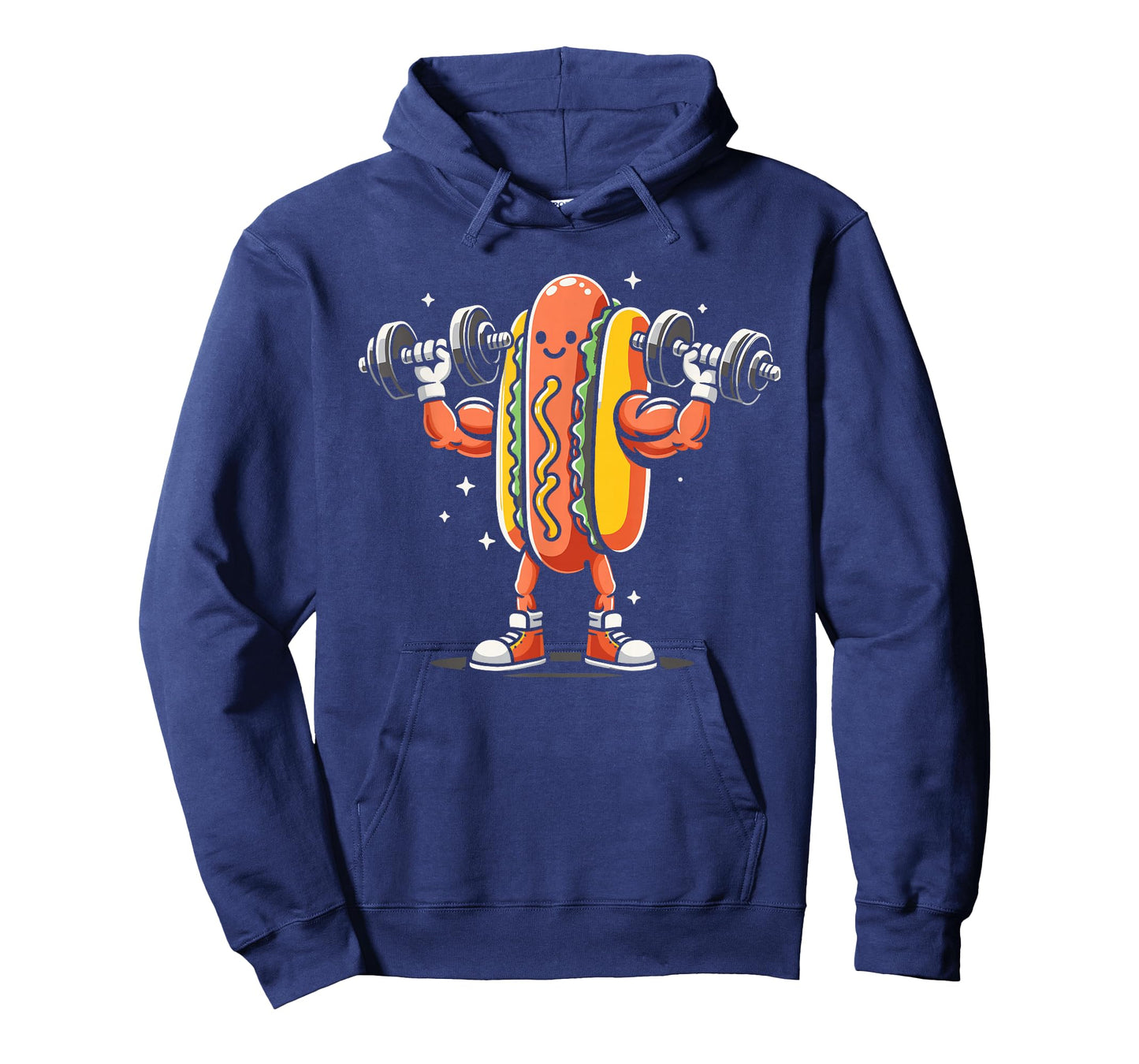 Hotdog Lifting Weights Funny Bodybuilding Weightlifting T-Shirt