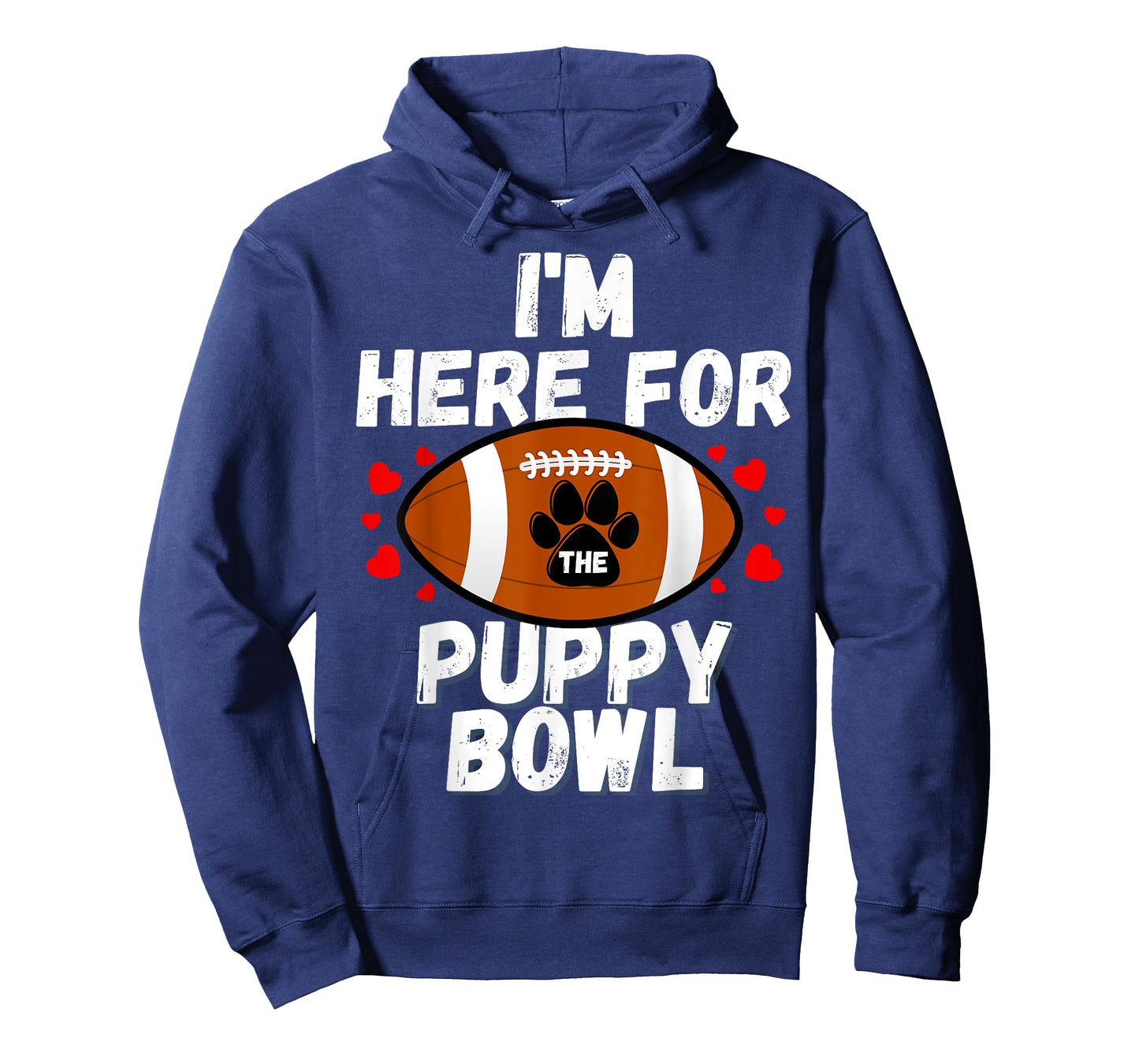 I'm Here For The Puppy Bowl Sunday Funny Dog Football Fan Men Women Girls Kids T-Shirt