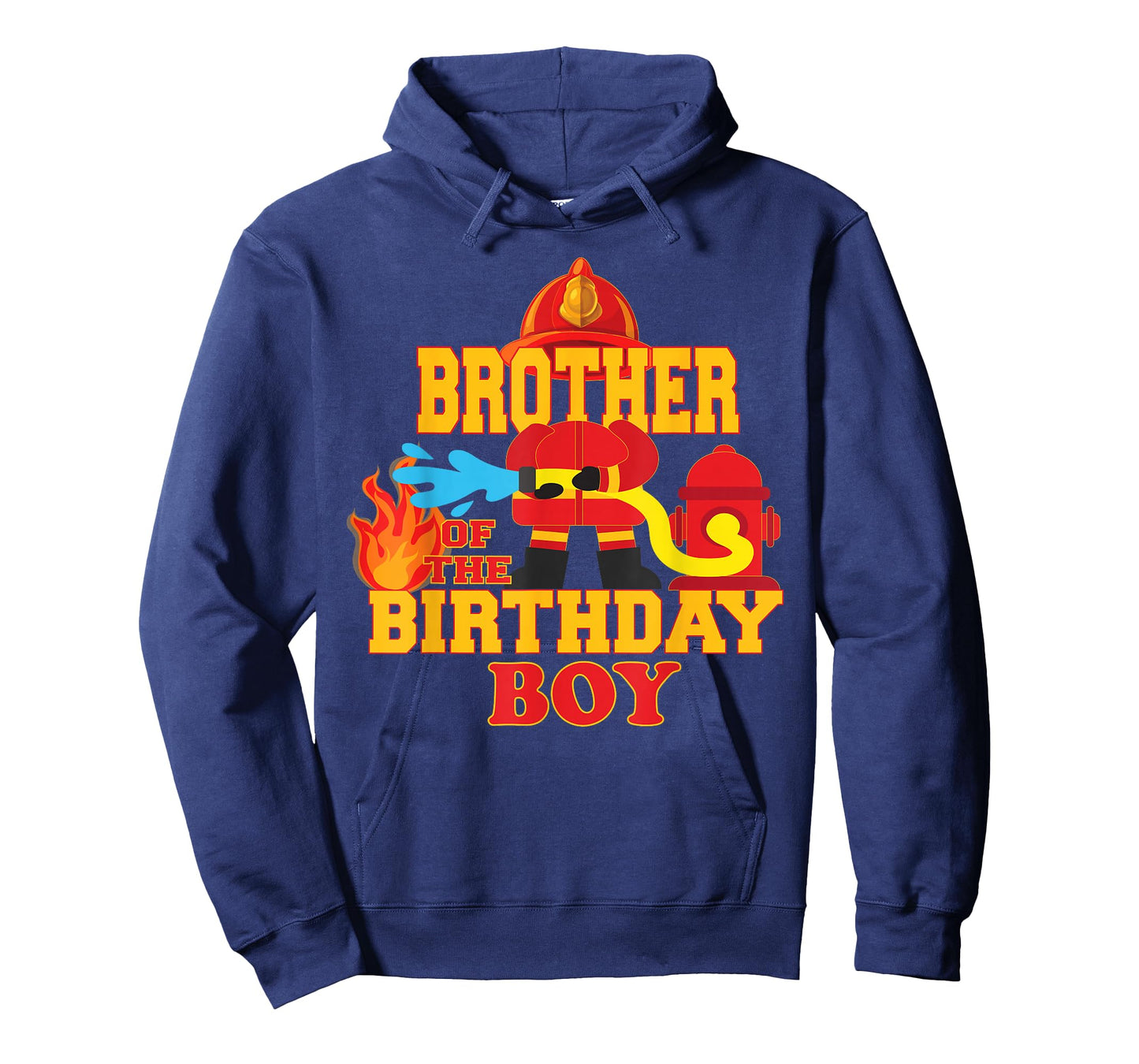 Brother Of The Birthday Boy Firetruck Firefighter Party T-Shirt