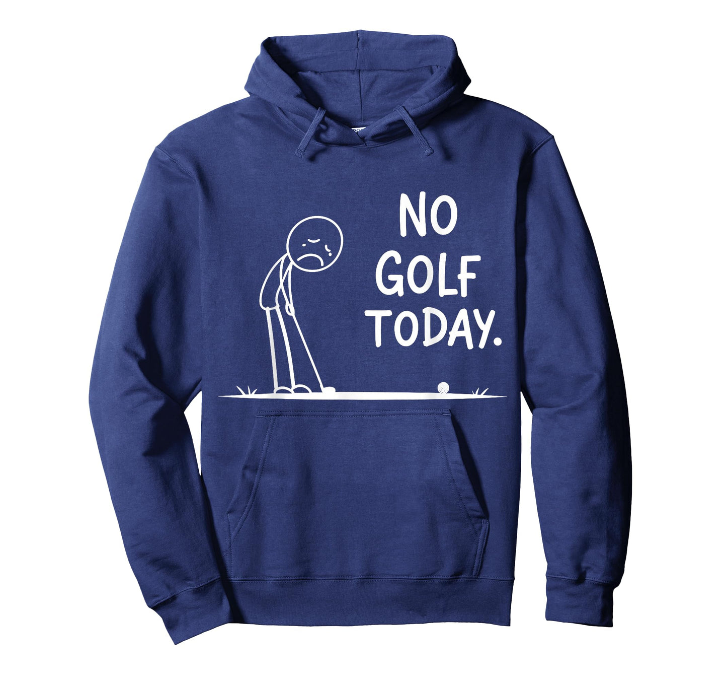 No Golf Today Stickman Design for Golf Lovers and Golfer T-Shirt
