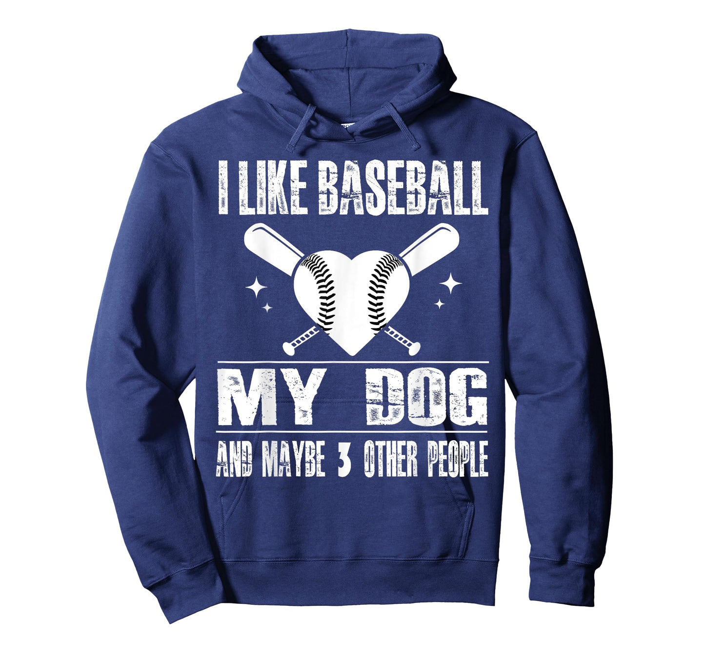 Funny I Like Baseball My Dog And Maybe 3 People Funny Saying T-Shirt