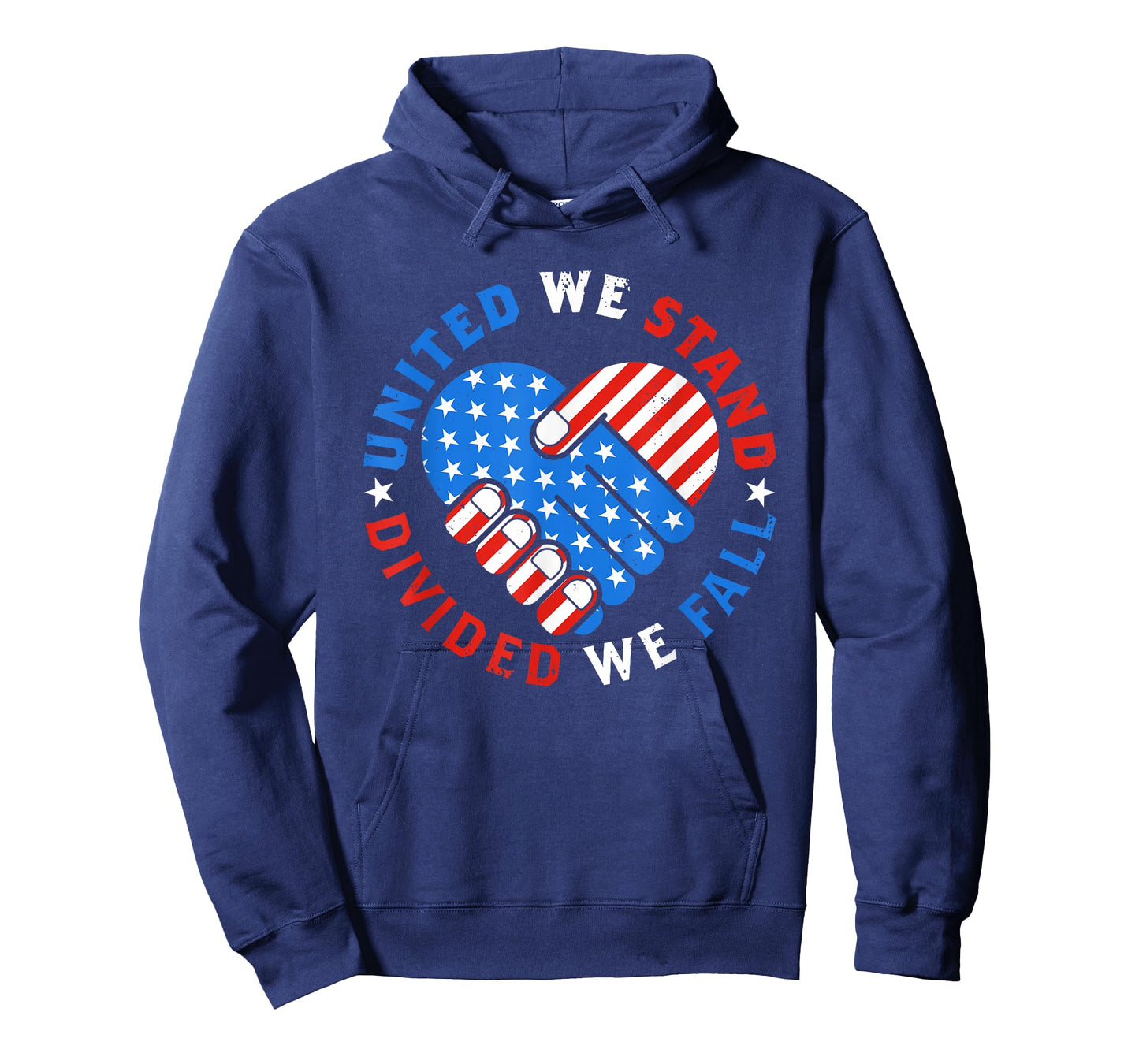 United We Stand Divided We Fall US American Flag Support T-Shirt