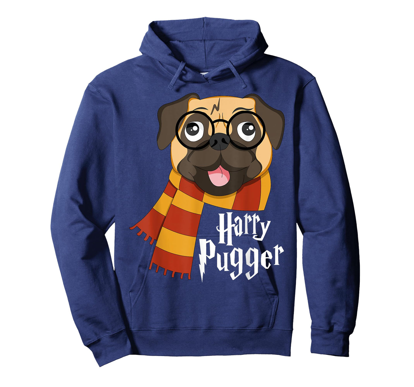 YO MINUS Harry Pugger Funny Pug Owner Wizard Lover T-Shirt