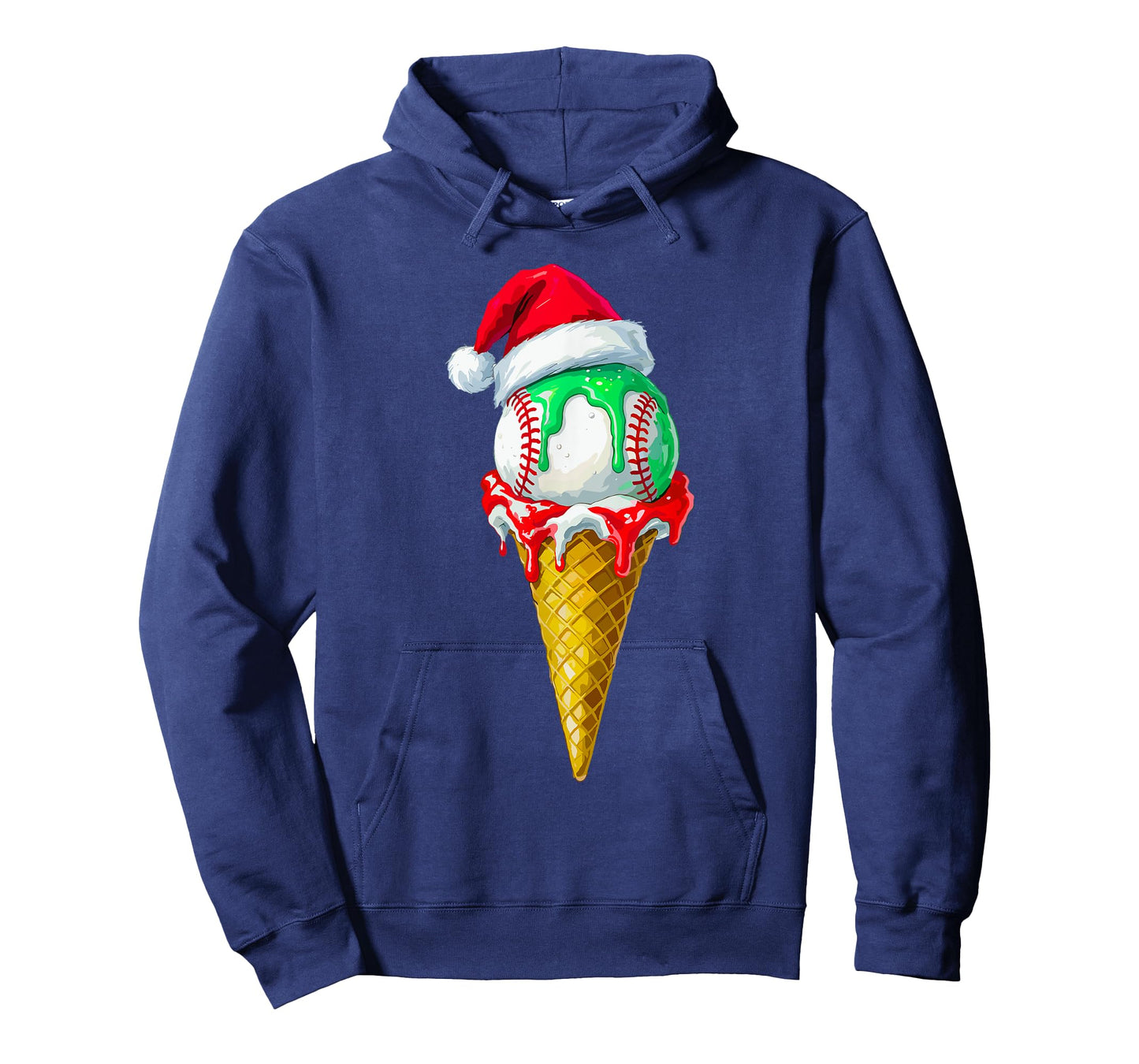 Ice Cream Drip Baseball Christmas Baseball Drip for Boys T-Shirt
