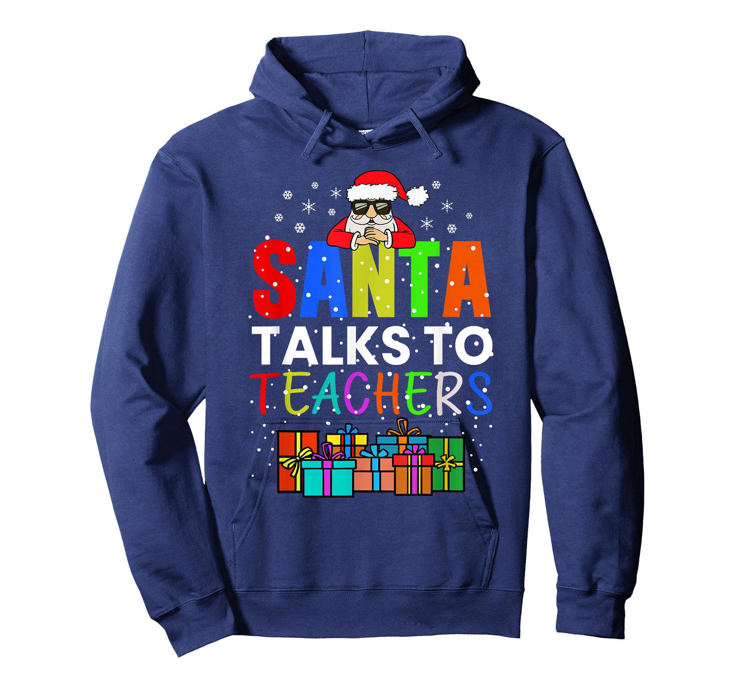 Santa Talks To Teacher Style jersey T-Shirt