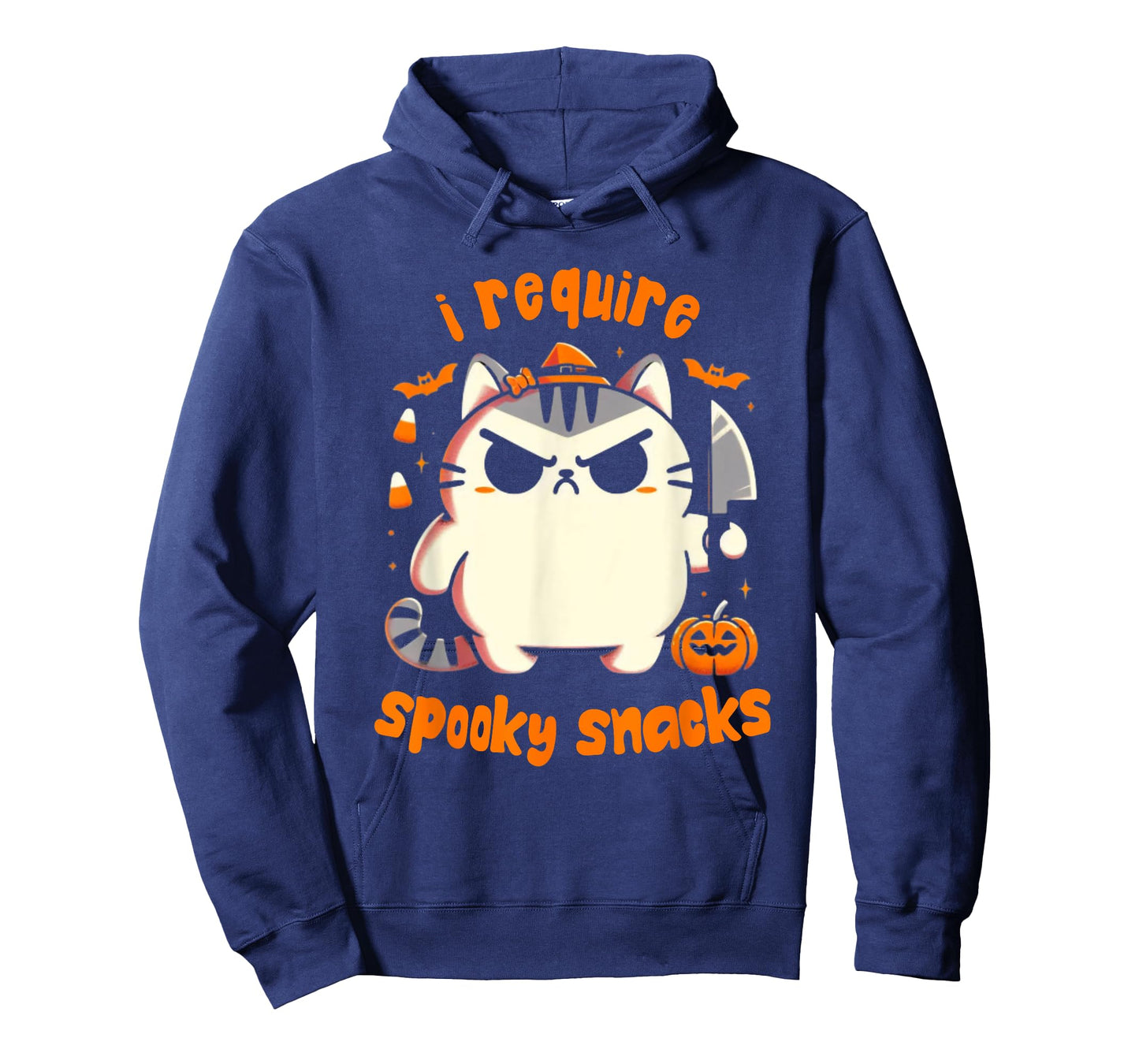 I Require Spooky Snacks Moody Cat Halloween T-Shirt