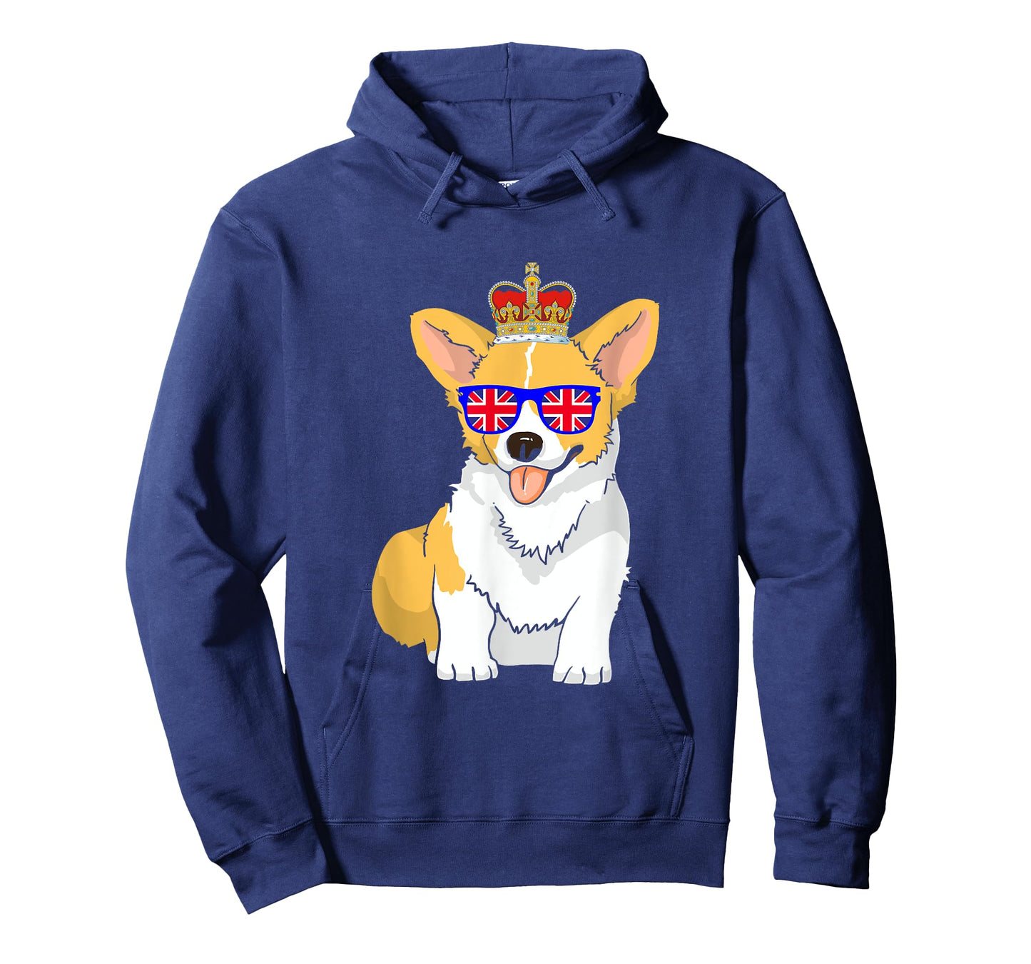 Corgi Dog Queen Elizabeth II Sunglasses British Crown T-Shirt