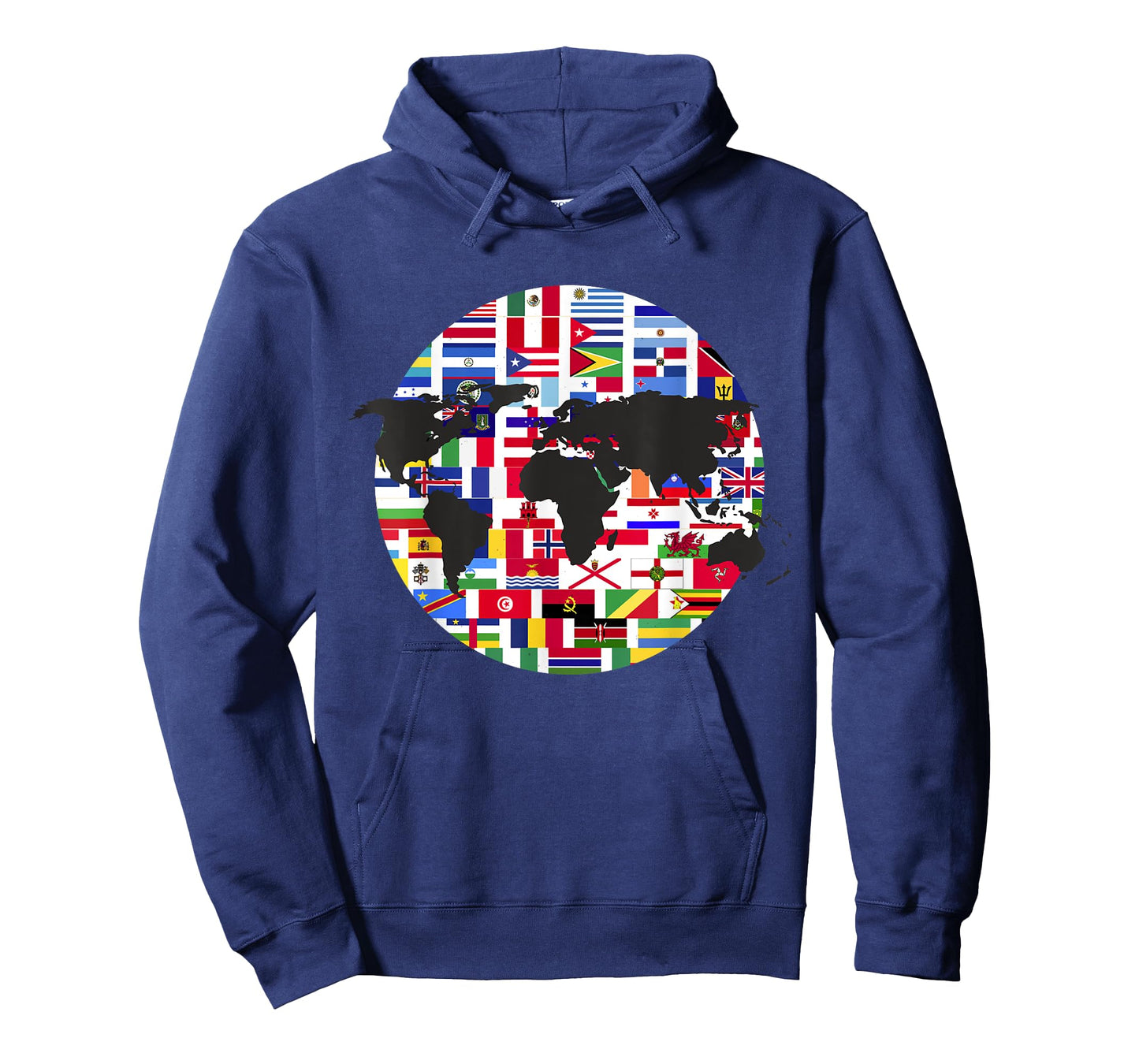 World Map International Country Flags Traveling World Flags T-Shirt