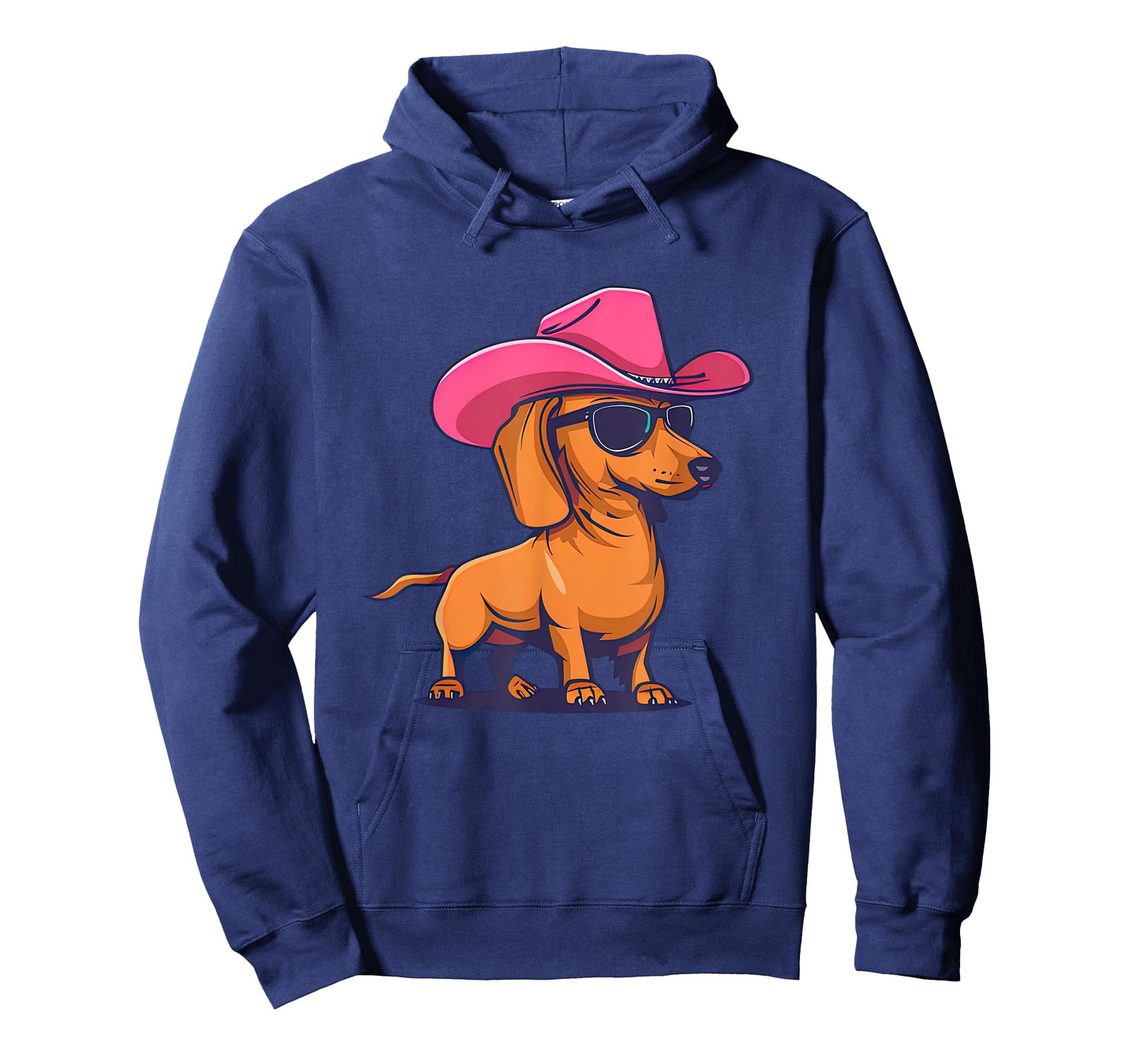 Cute Dachshund Pink Cowboy Hat Wiener Sausage Dog Puppy T-Shirt