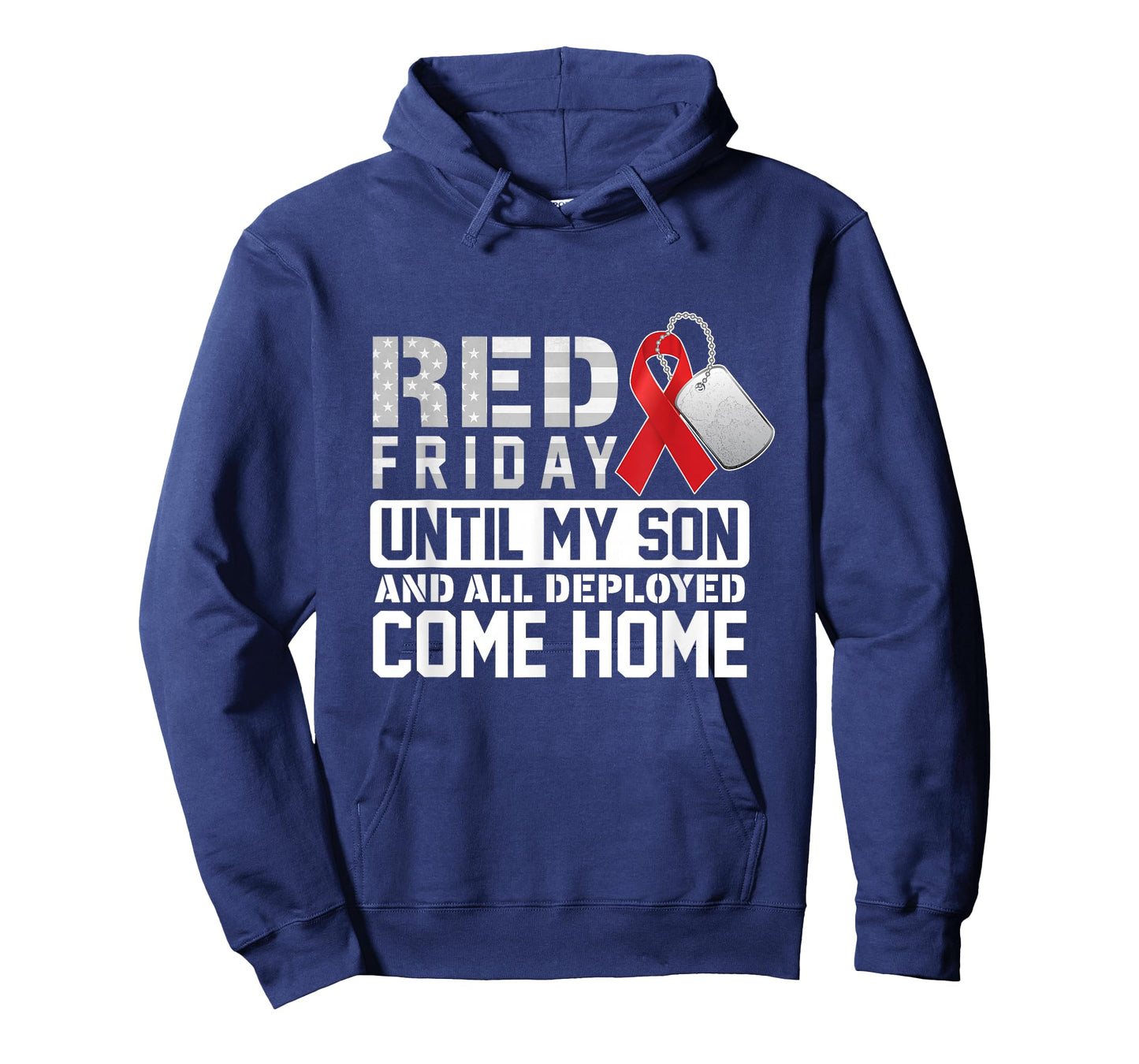 RED Friday Until My Son Comes Home Military Support Design T-Shirt